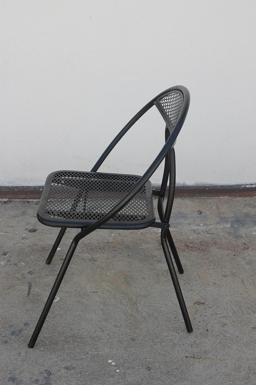 Metal 1960's Rid-Jid Folding Patio Set (Table & 4 Chairs) by Salterini For Sale