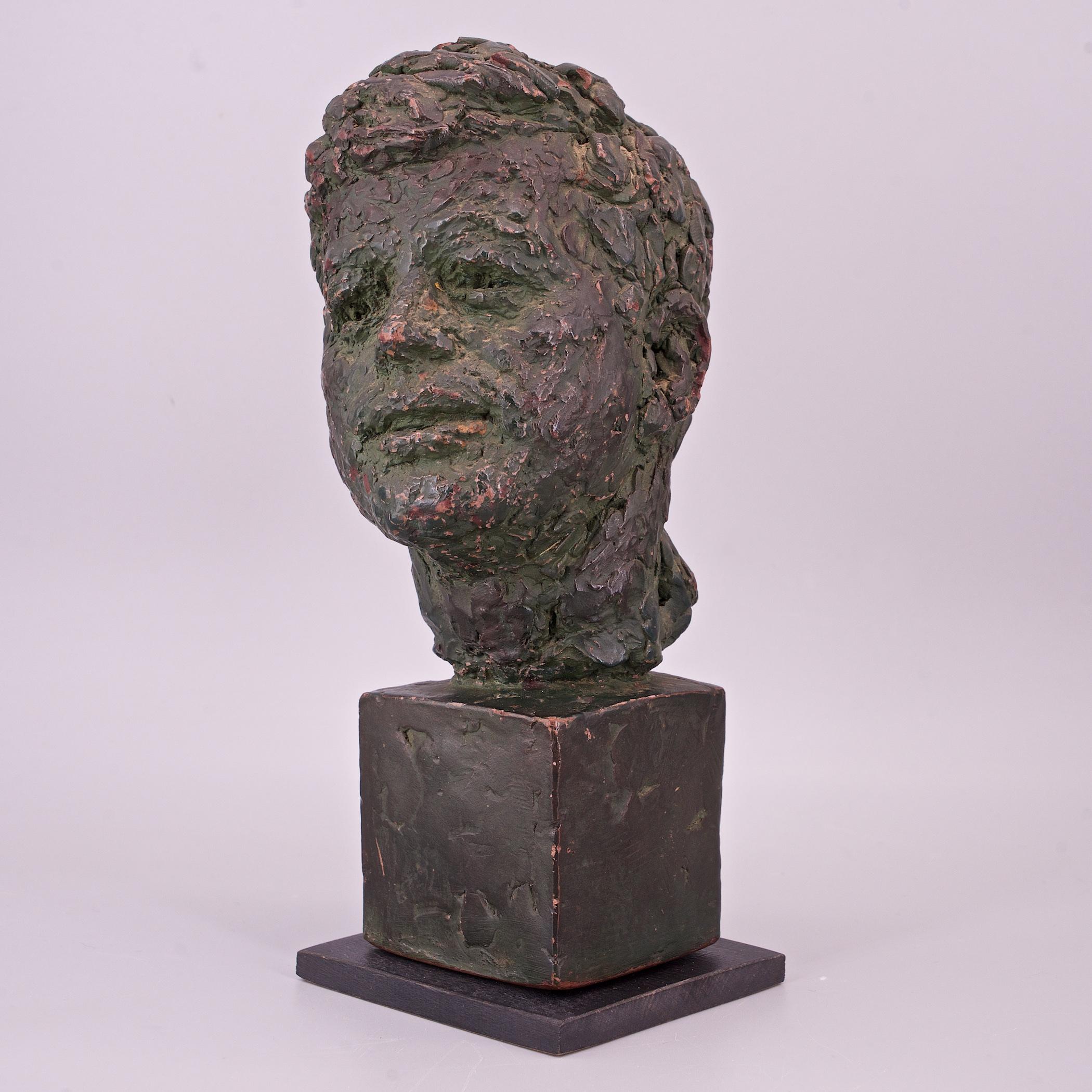 Américain Buste de Robert Berks des années 1960 Sculpture de John F Kennedy JFK Miami Beach Art du milieu du siècle en vente