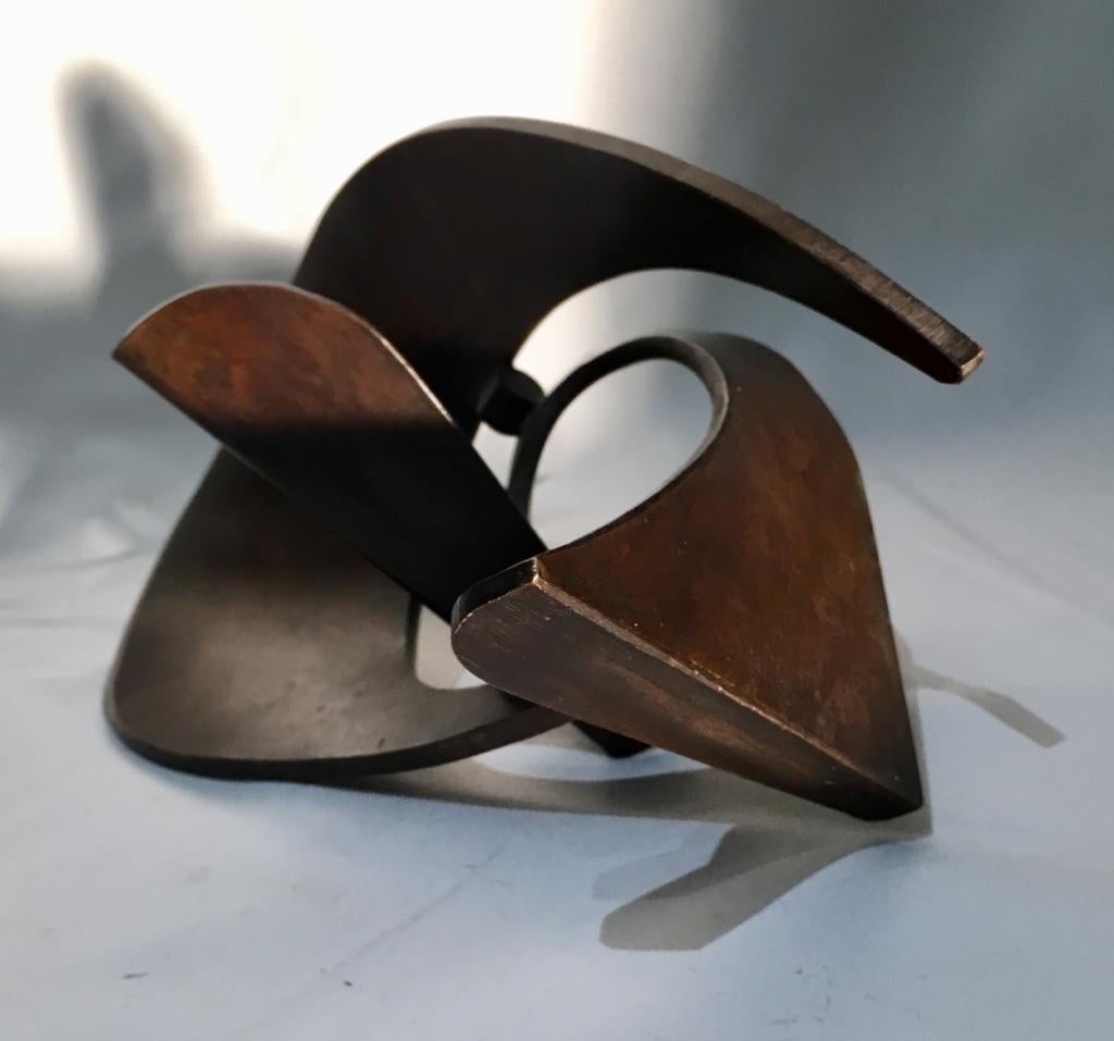 1960s Robert Fachard Abstract Bronze Sculpture Unique Piece France For Sale 1