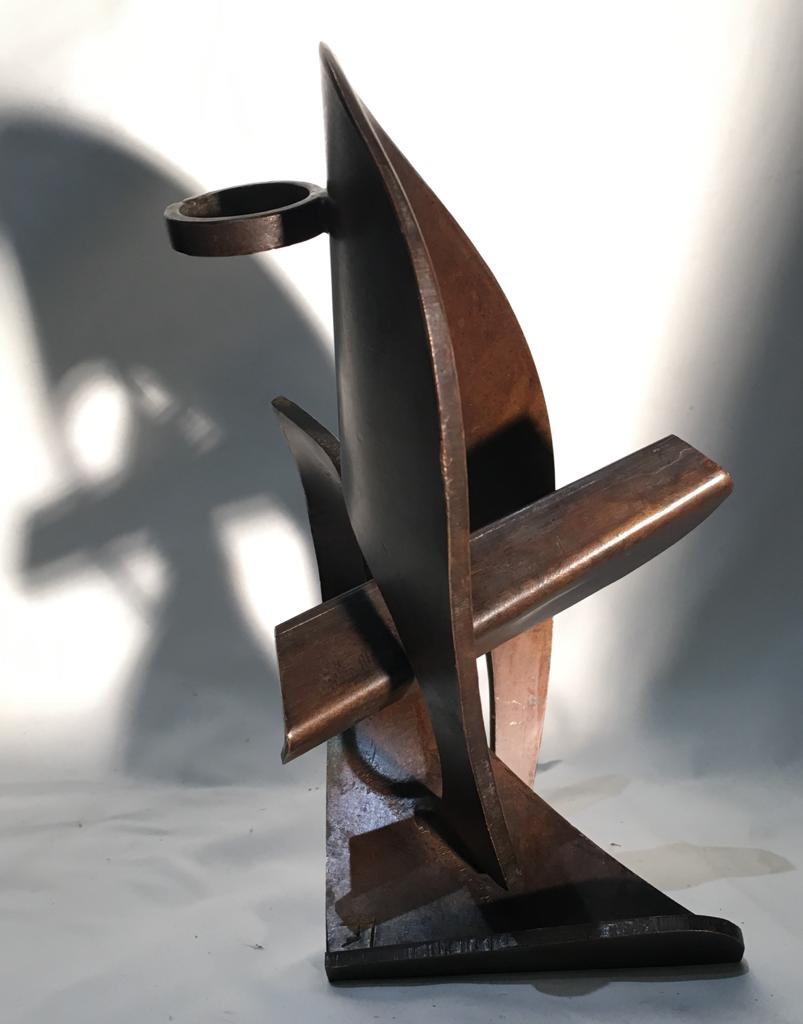 1960s Robert Fachard Abstract Bronze Sculpture Unique Piece France For Sale 2
