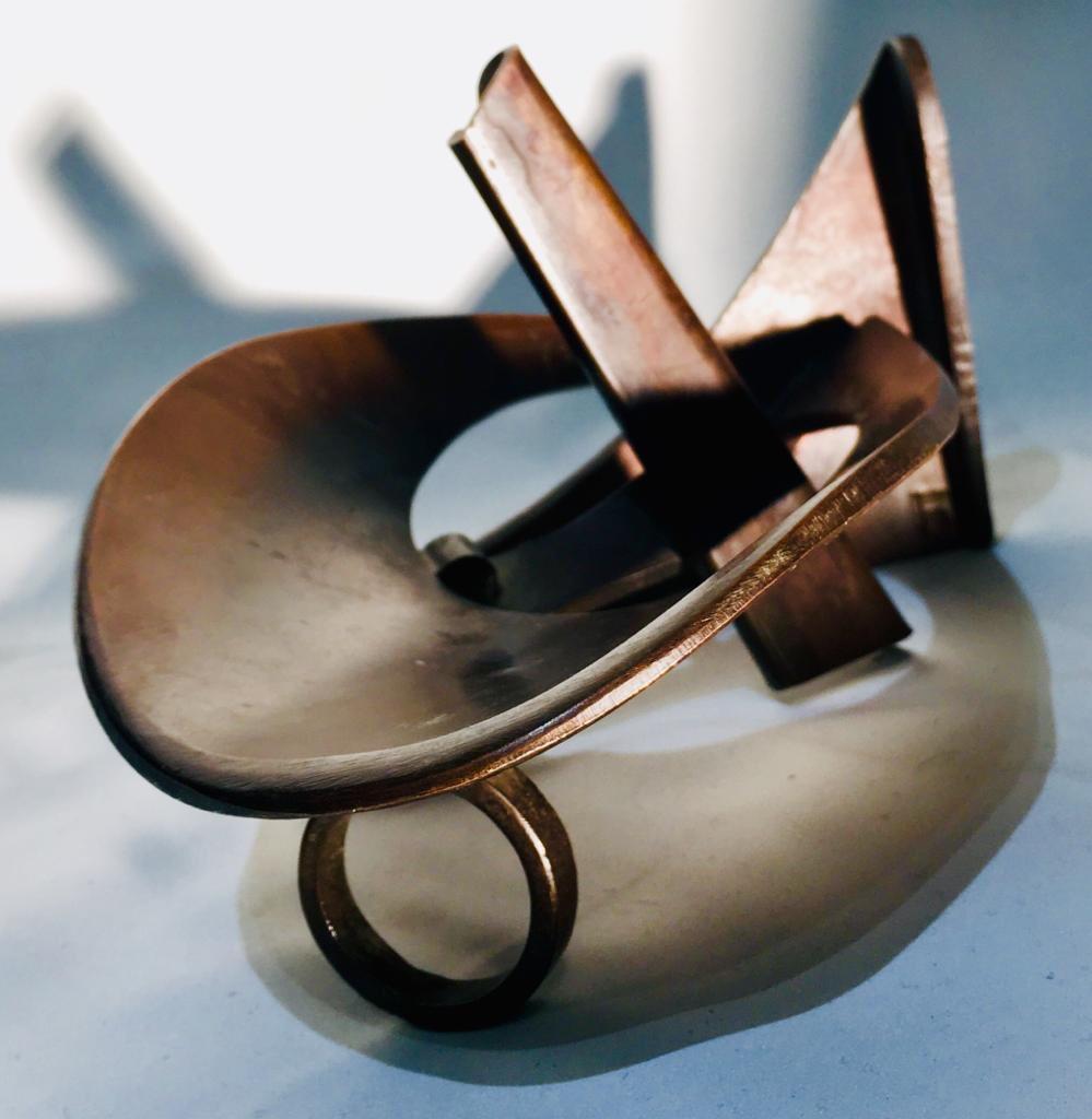 1960s Robert Fachard Abstract Bronze Sculpture Unique Piece France For Sale 4