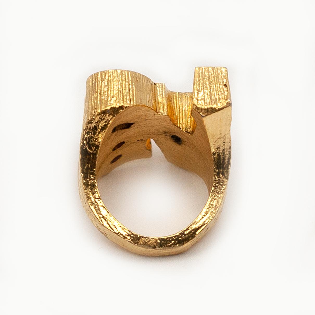 1960s Robert Indiana Sculptural Love Ring For Sale 2