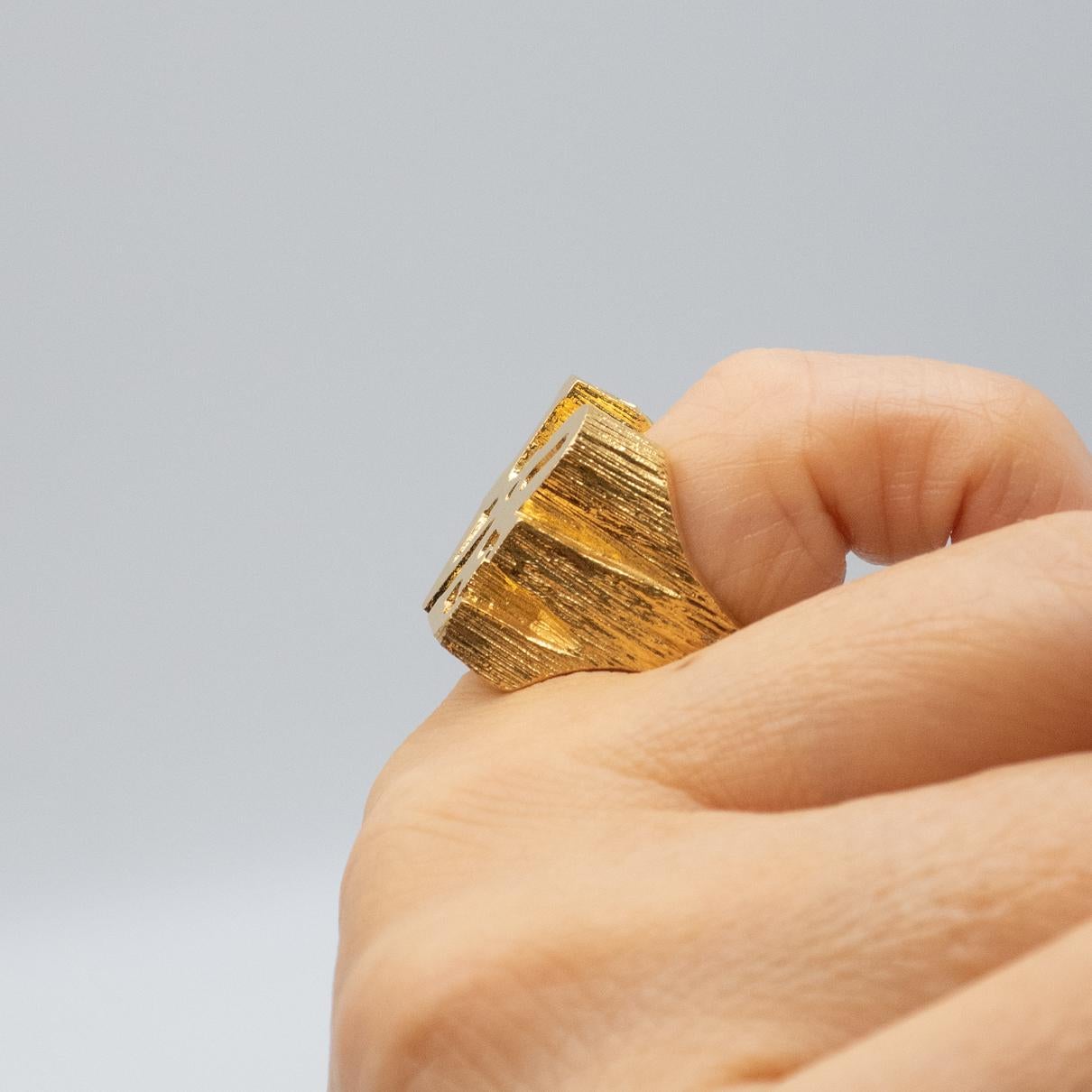 1960s Robert Indiana Sculptural Love Ring For Sale 4