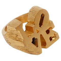 1960s Robert Indiana Sculptural Love Ring