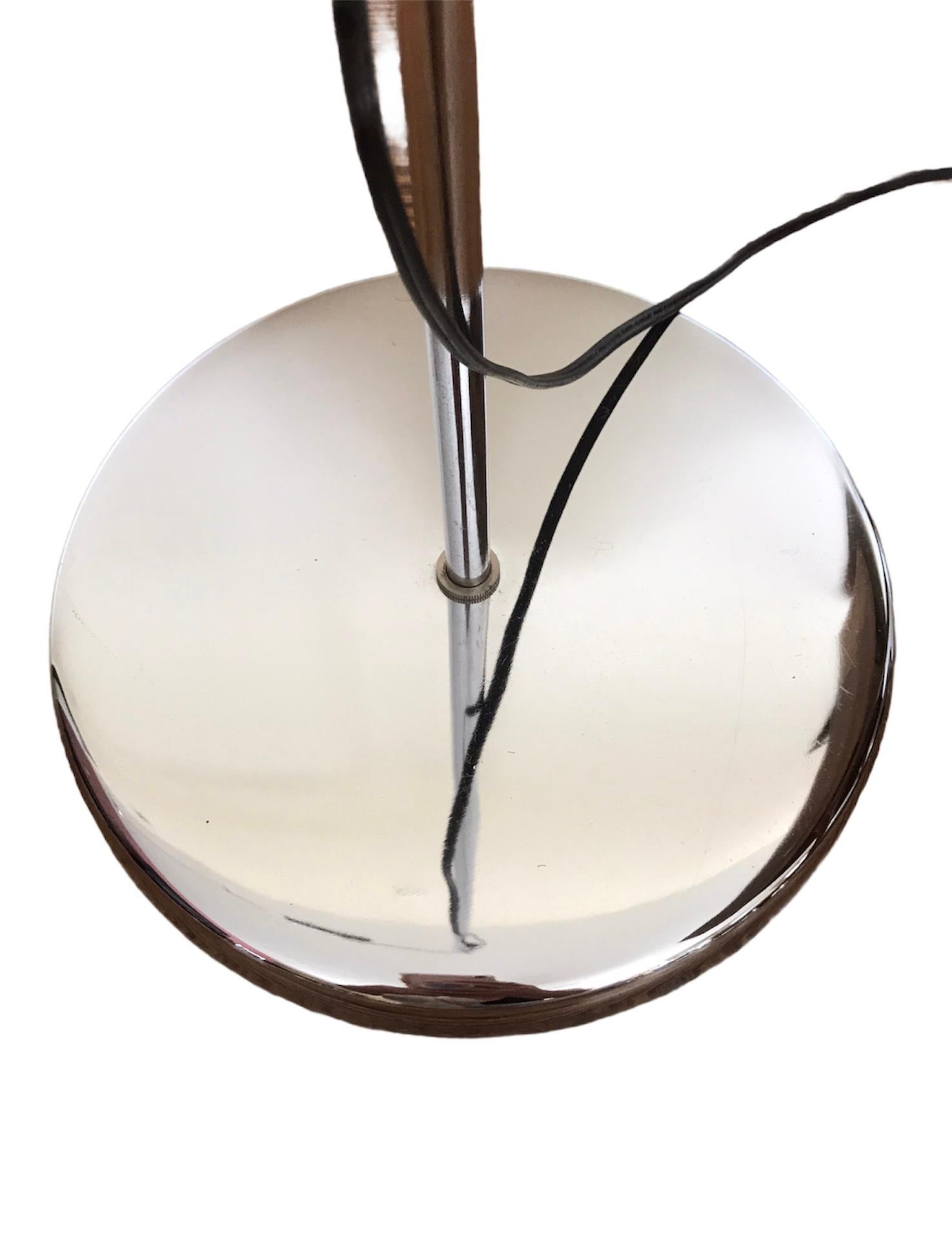 Mid-20th Century 1960s Robert Sonneman Chrome Orbiter Floor Lamp