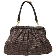 1960s Roberta Di Camerino Brown Leather Vintage Bag