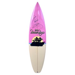 1960s Rock Band The Beach Boys signed surfboard 