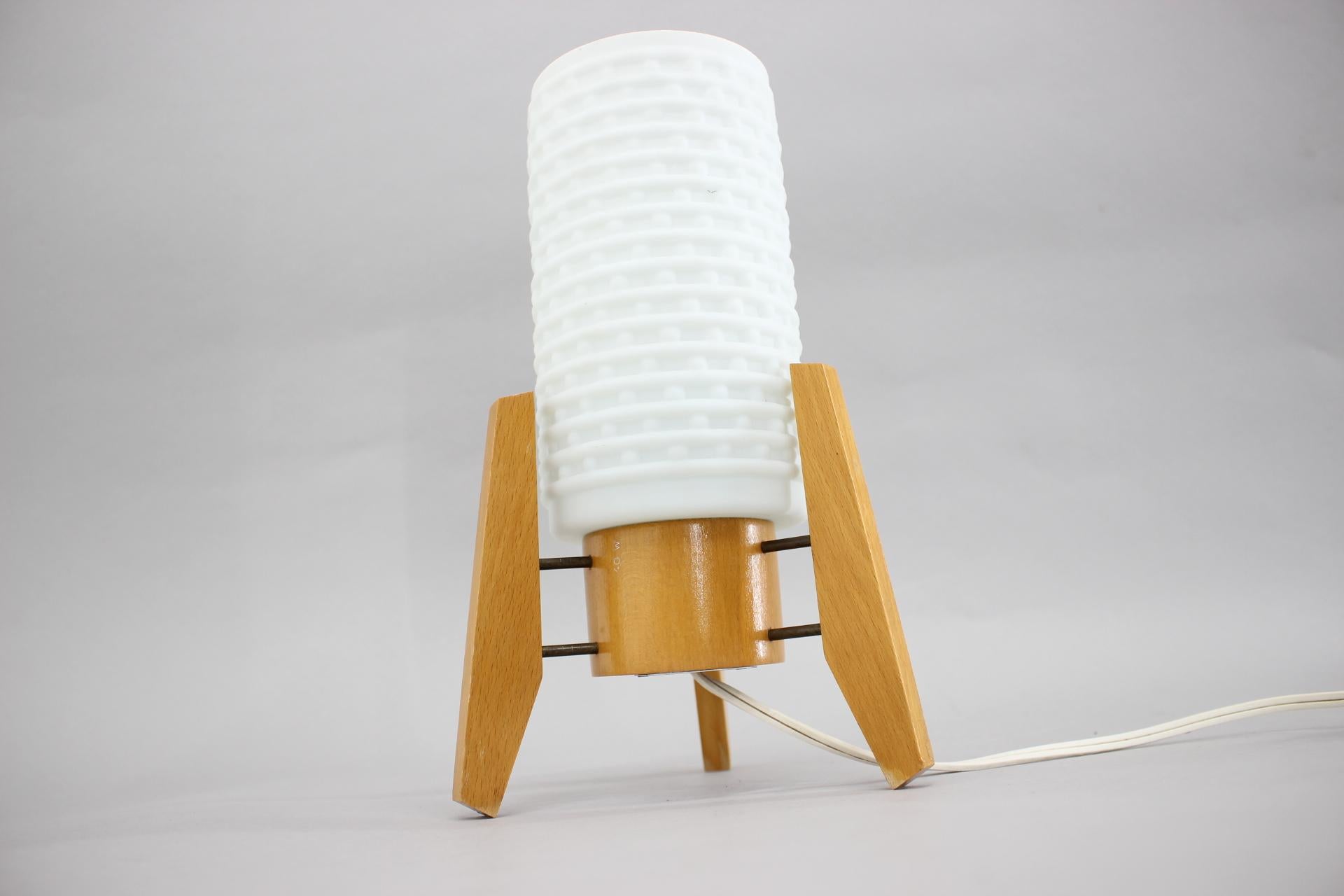 Mid-20th Century 1960s, Rocket Table Lamp, Czechoslovakia For Sale