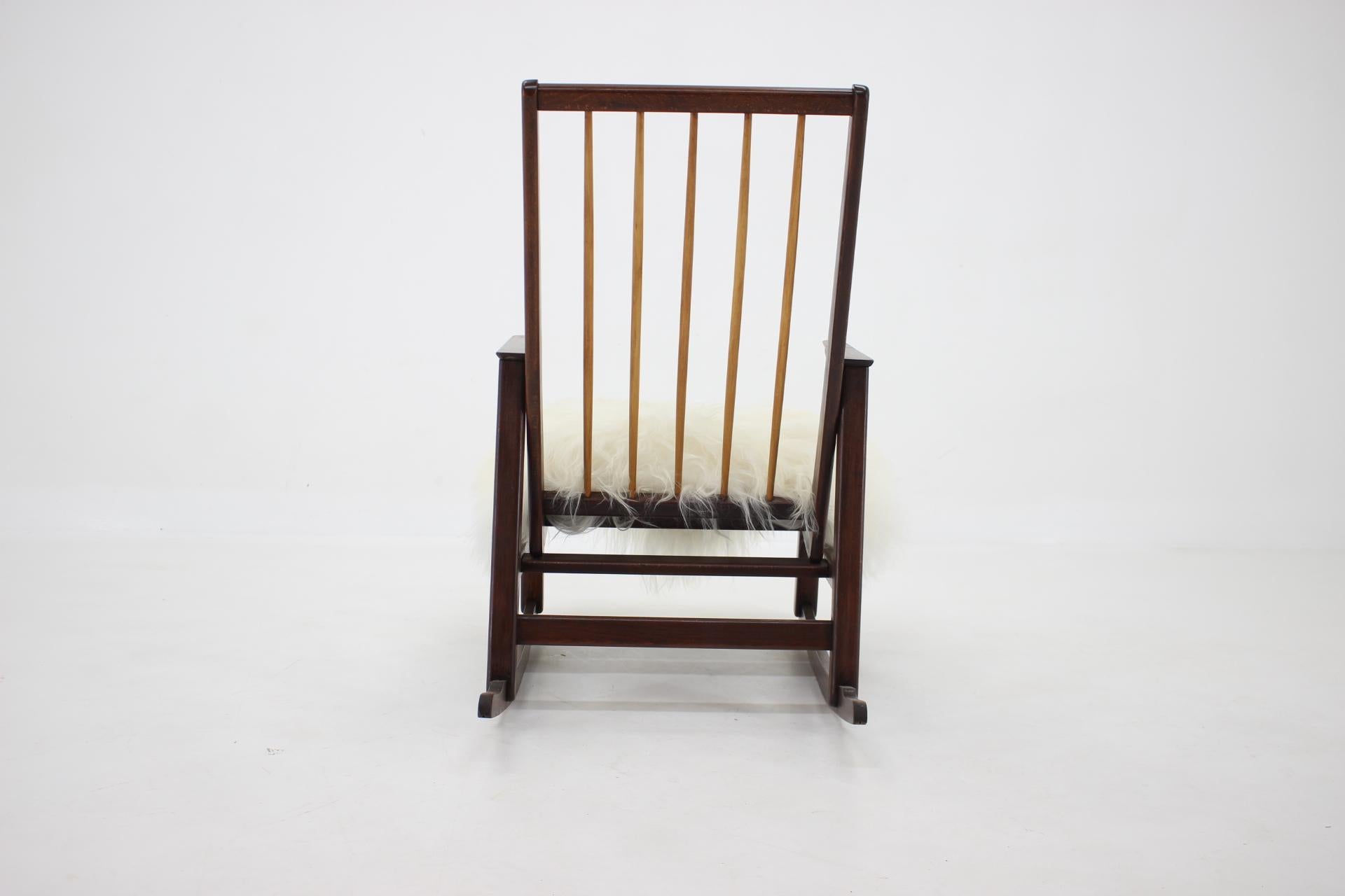 Mid-20th Century 1960s Rocking Chair by ULUV, Czechoslovakia For Sale