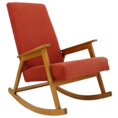1960s Rocking Chair, Czechoslovakia