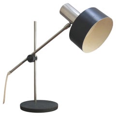 Lampada a stelo cromata degli anni '60, A. Leclaire&Schäfer Germania