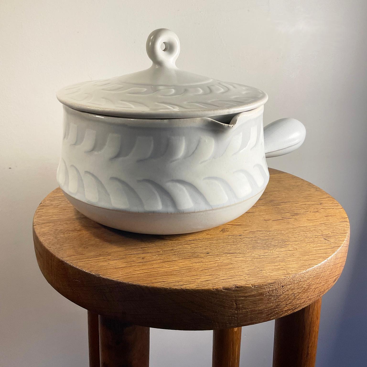 French 1960s Roger Capron Ceramic Tureen  For Sale