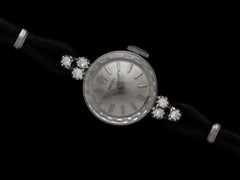 1960's Rolex Ladies 14K White Gold & Diamond Dress Watch