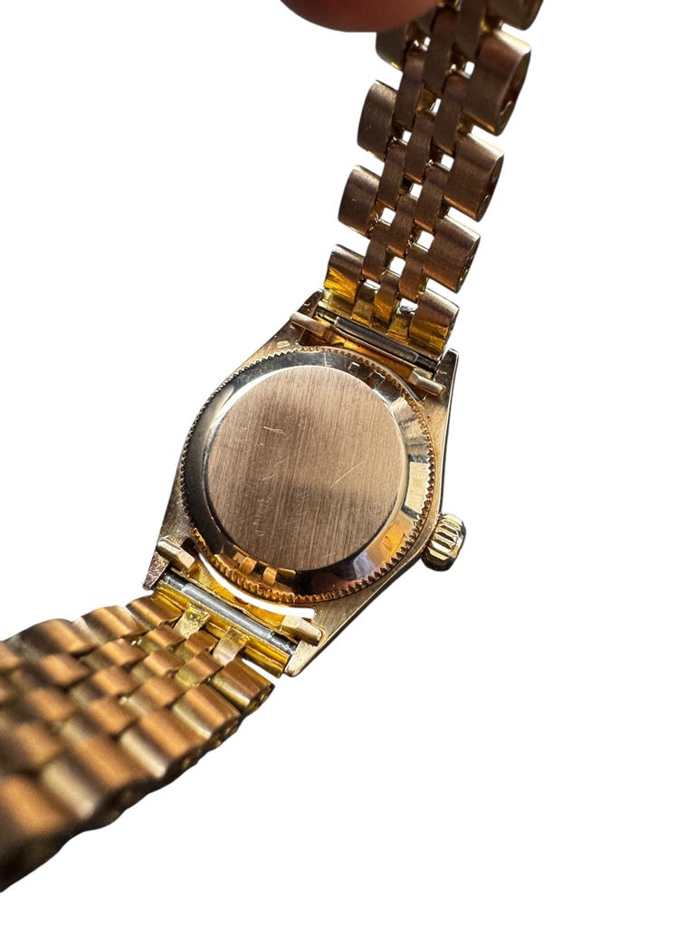 1960\'s Rolex Ladies Datejust 18K Pink Gold Watch 6517 Champagne Dial #24698 1960 main image 4