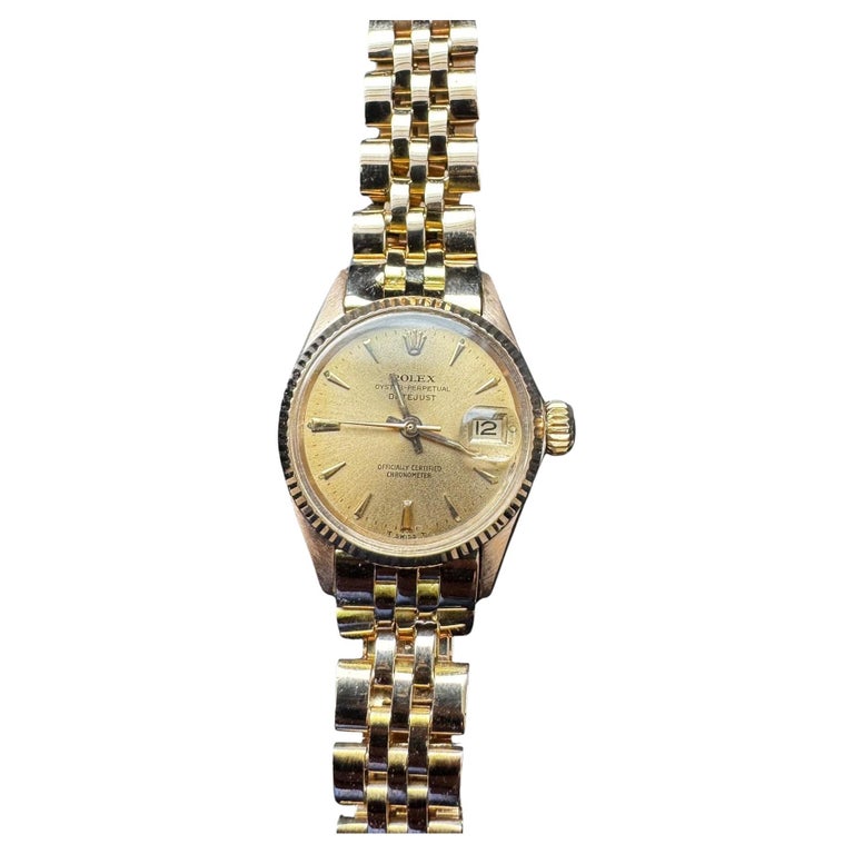 1960\'s Rolex Ladies Datejust 18K Pink Gold Watch 6517 Champagne Dial #24698 Rolex Lady Datejust - Date 6517 | eBay main image 3
