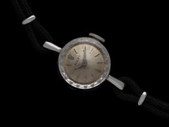 1960's Rolex Ladies Dress Watch, Silver Dial - 14K White Gold