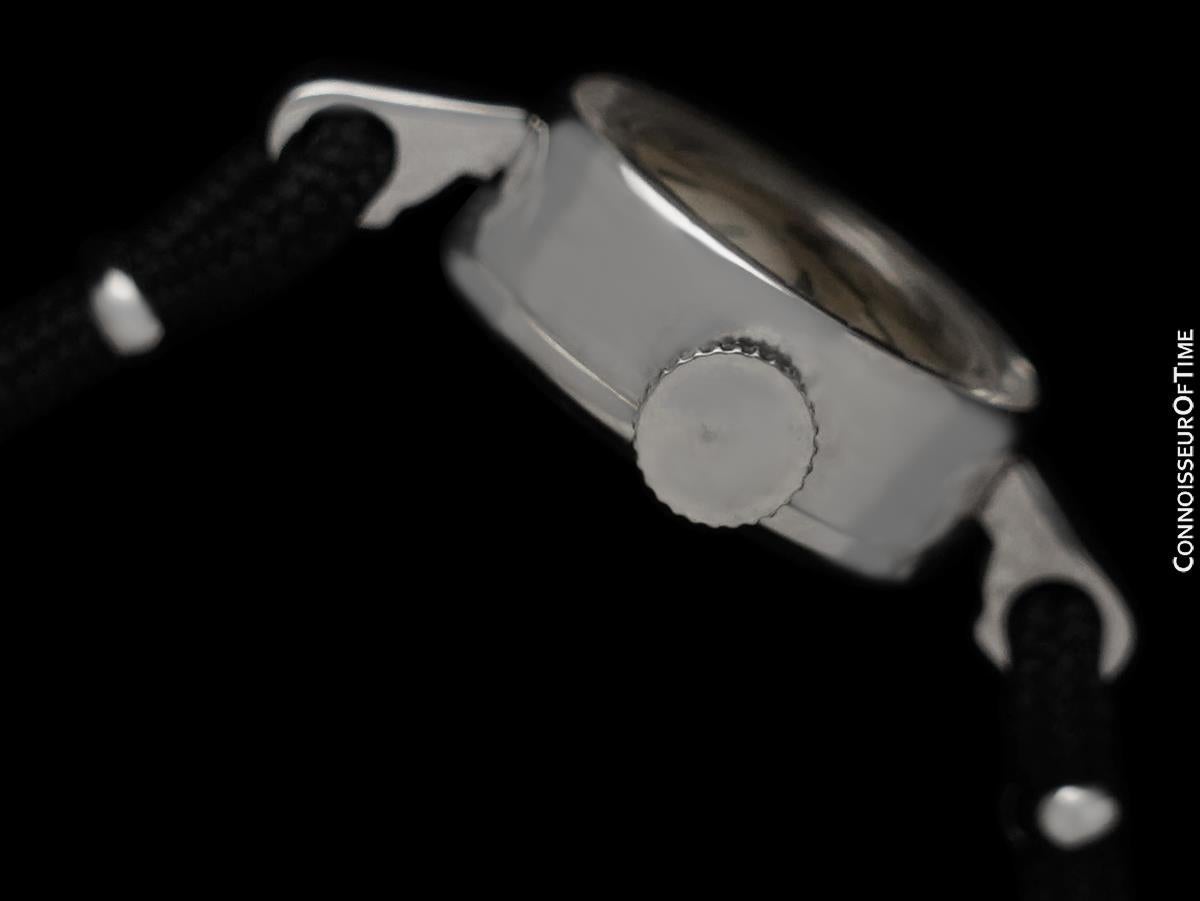 Reloj Rolex de señora de 1960, esfera plateada - Oro blanco de 14 quilates en venta 1