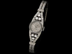 1960's Rolex Ladies Vintage Cocktail Watch - 18K White Gold & Diamonds