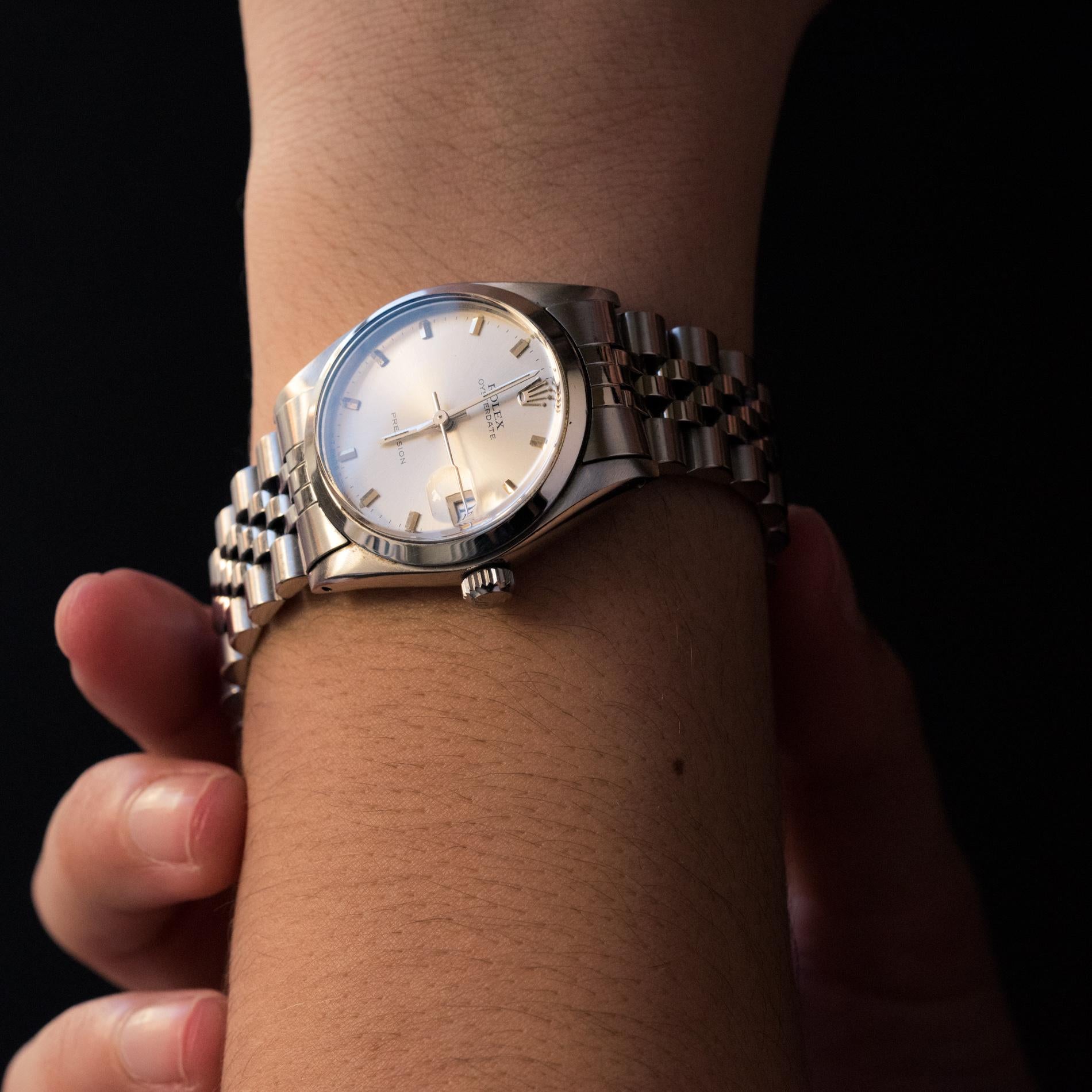 1960s Rolex Oysterdate Precision Automatic Men's Watch 3