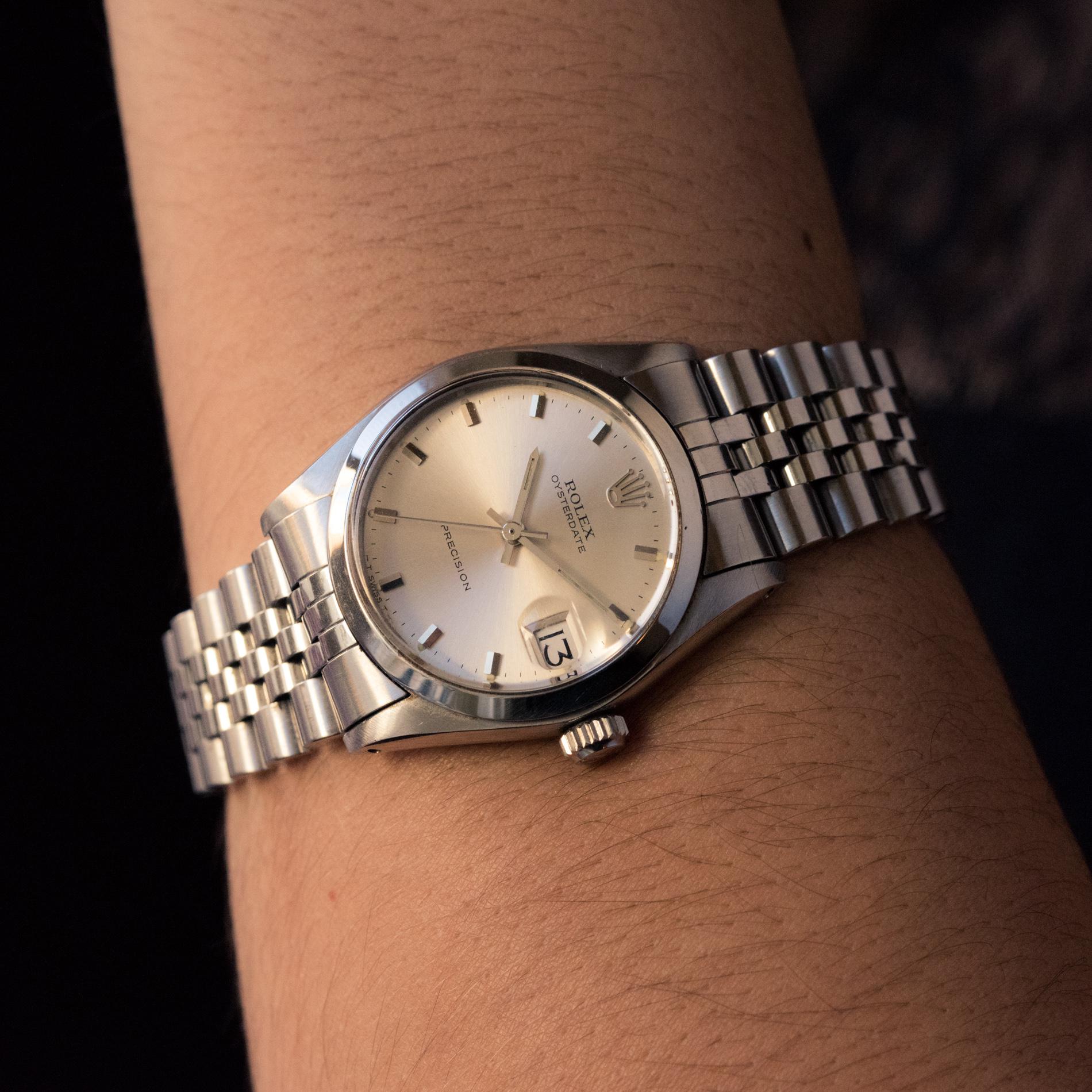 1960s Rolex Oysterdate Precision Automatic Men's Watch 5