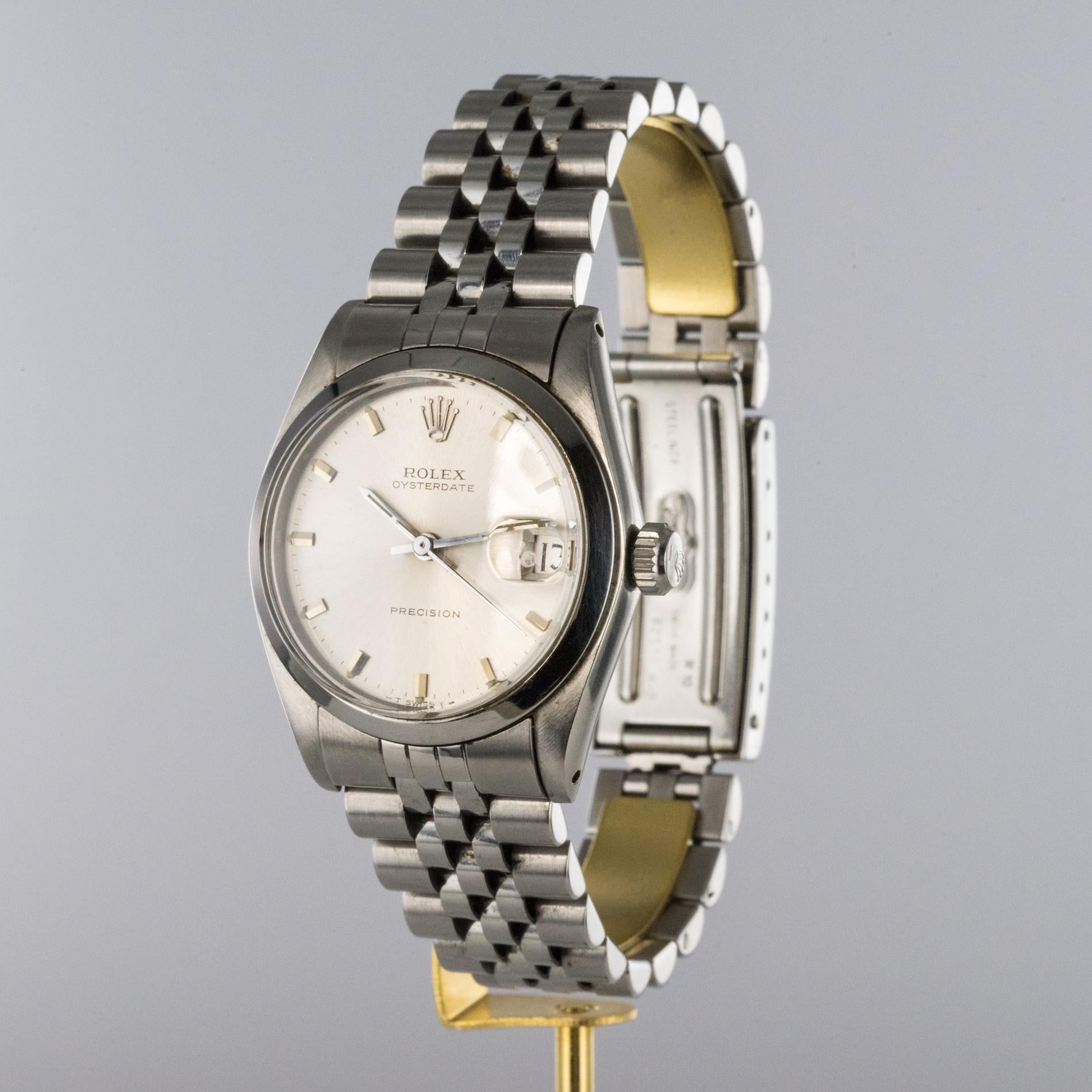 rolex 1960s men's oysterdate watch