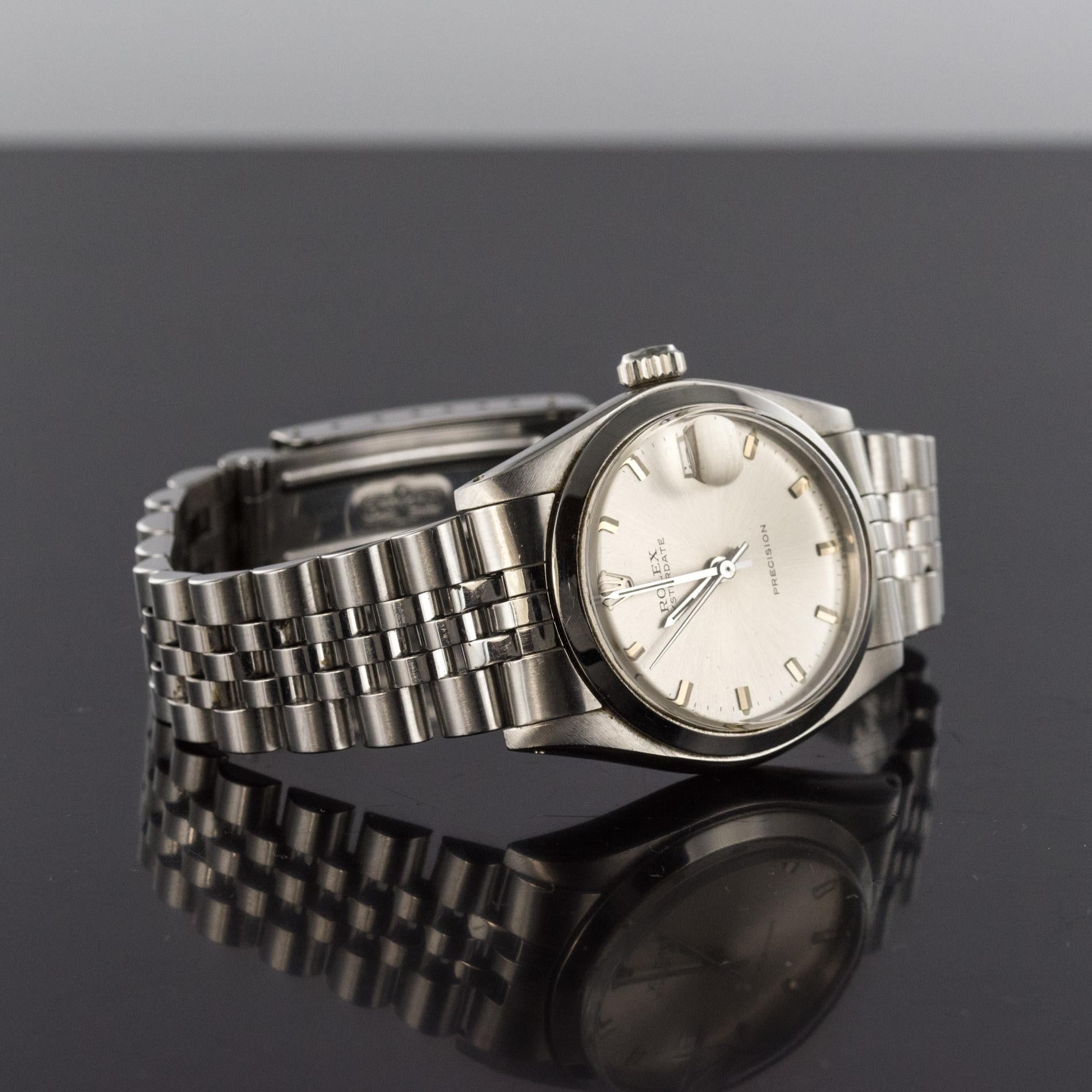 1960s Rolex Oysterdate Precision Automatic Men's Watch 2