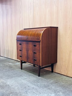 1960s Roll Top Secretary Desk by Egon Ostergaard for Markaryds Mobelindustri