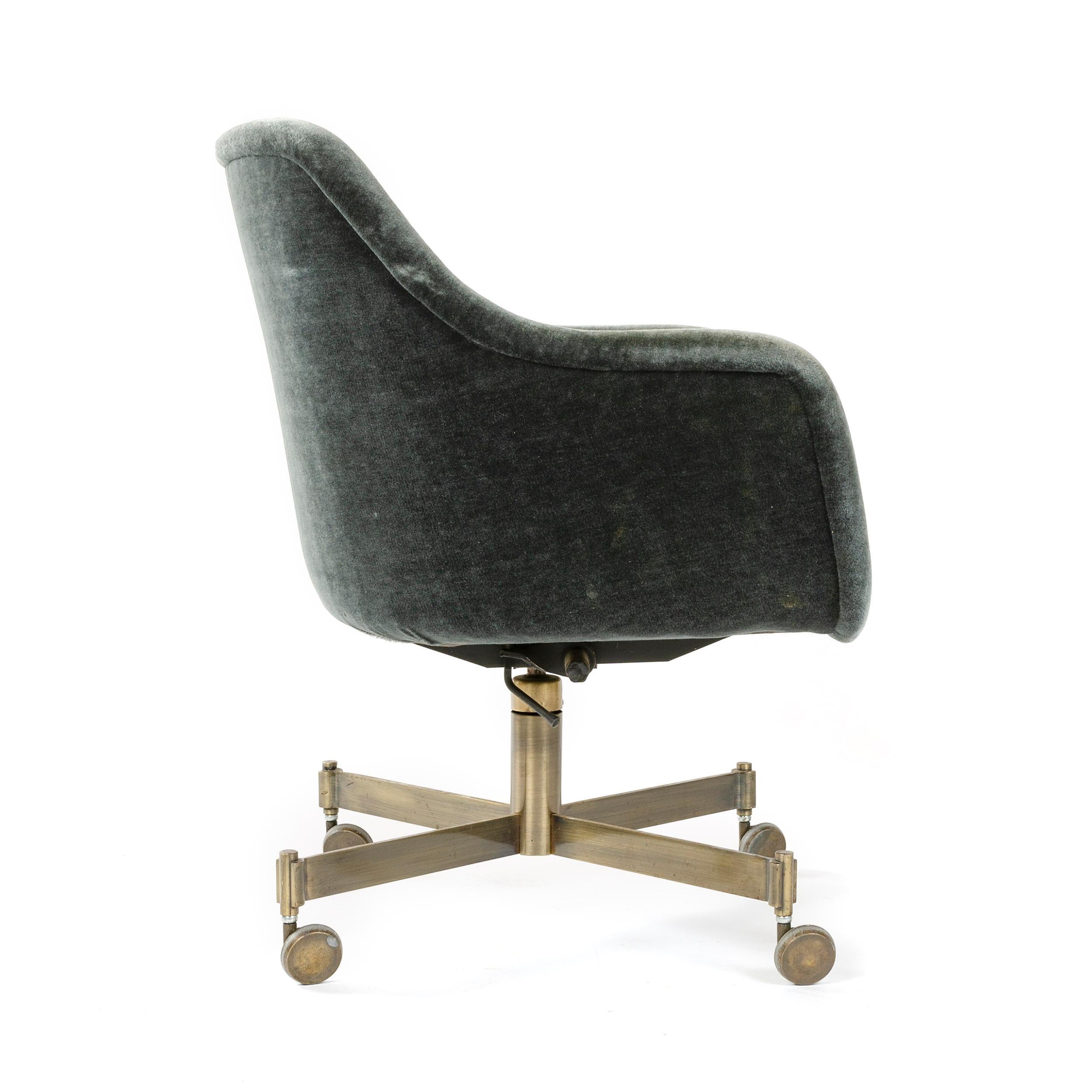 Mid-Century Modern 1960s Rolling Desk Chair by Ward Bennett for Brickel Associates