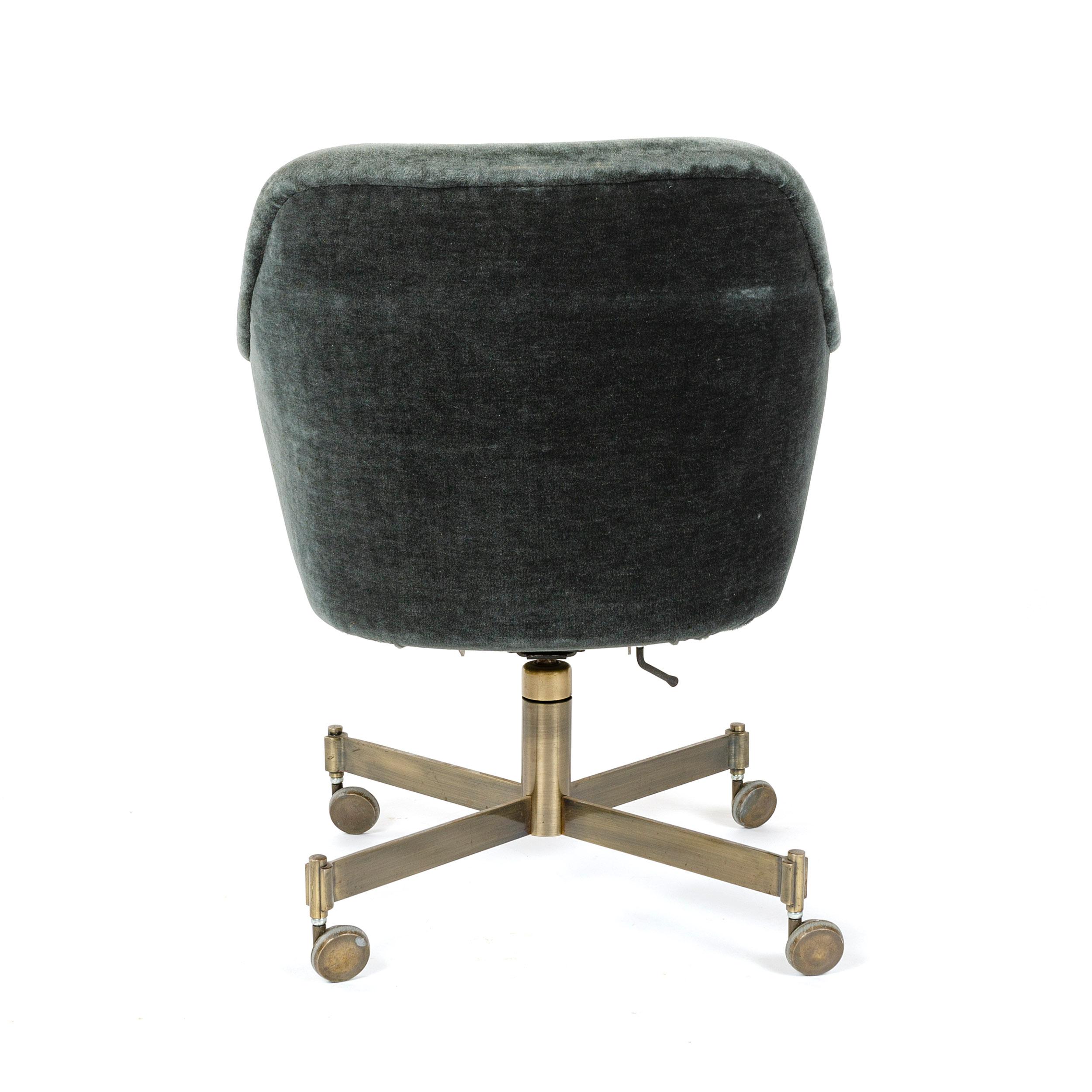 American 1960s Rolling Desk Chair by Ward Bennett for Brickel Associates