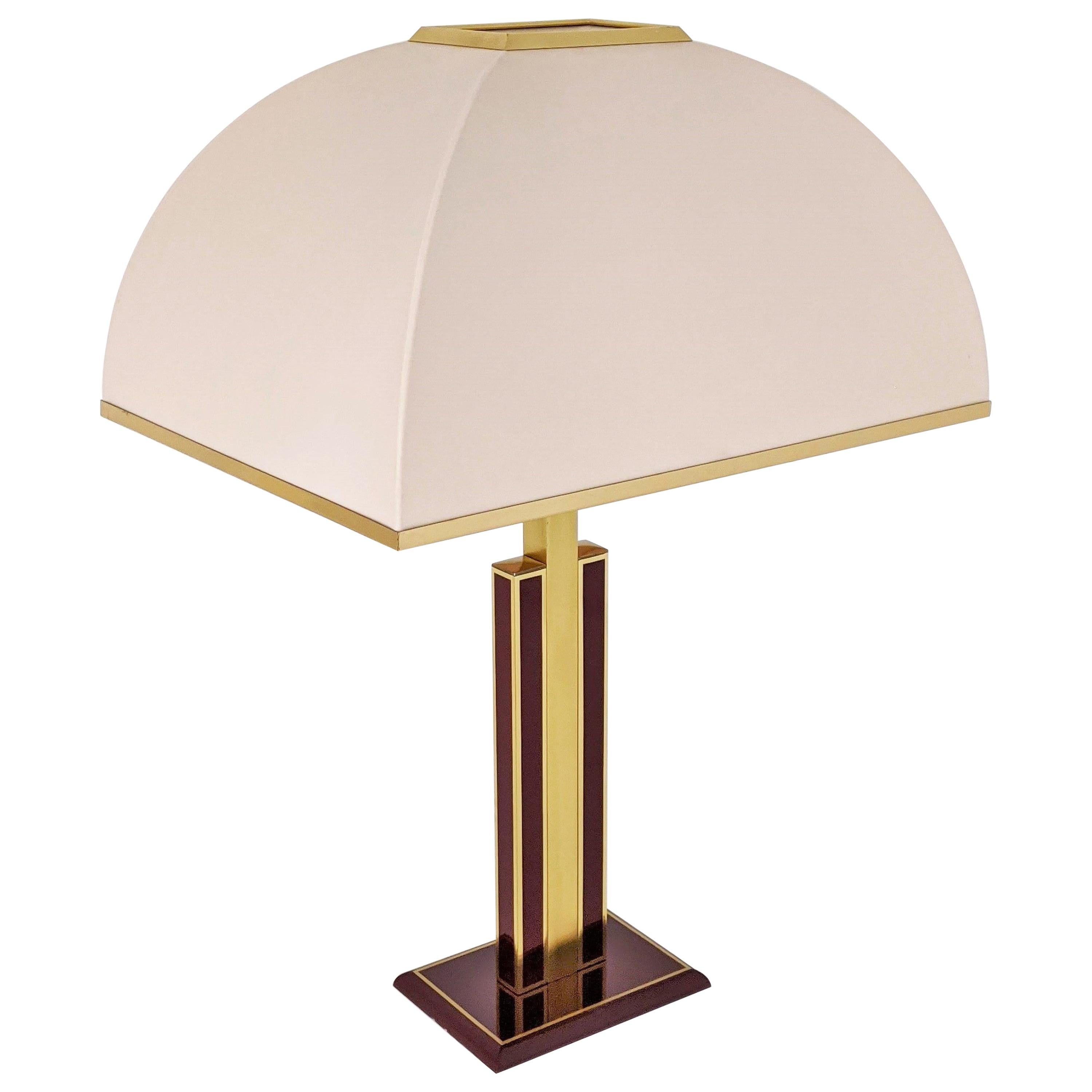 1960s Romeo Rega Brass Table Lamp, Italia For Sale