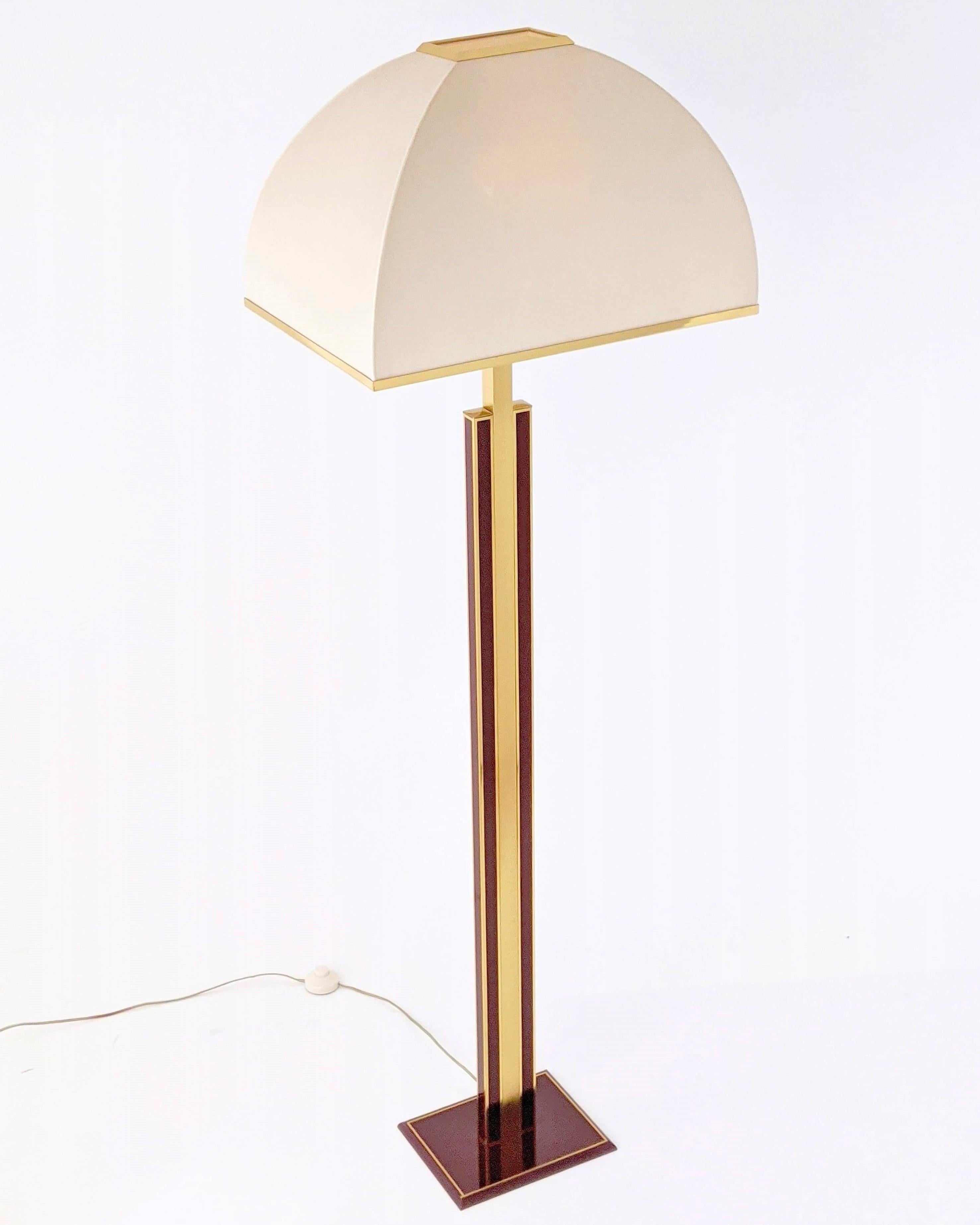 1960s Romeo Rega Massive Brass Floor Lamp, Italia For Sale 4