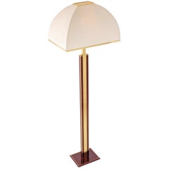 1960s Romeo Rega Massive Brass Floor Lamp, Italia