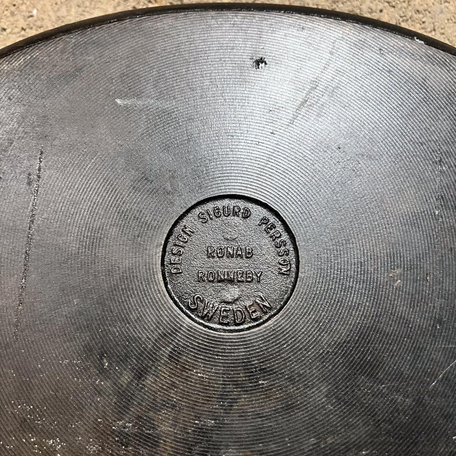1960s Ronneby Design Sigurd Persson Cast Iron Casserole Sweden For Sale 3