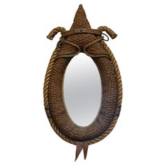 1960’s Rope Mirror by Audoux and Minet