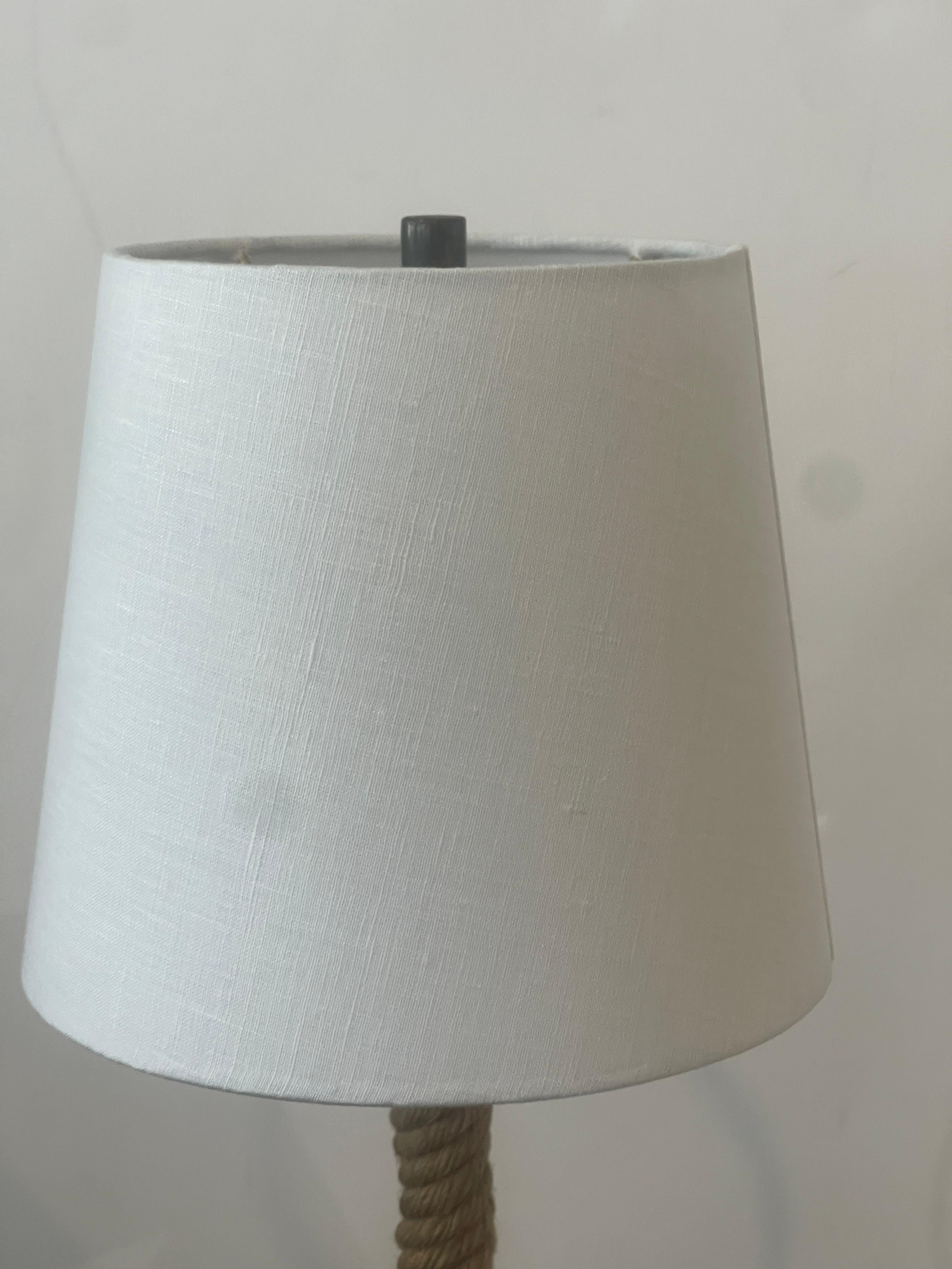 1960s,  Lámpara de mesa Rope de Audoux-Minet, Francia en venta 4