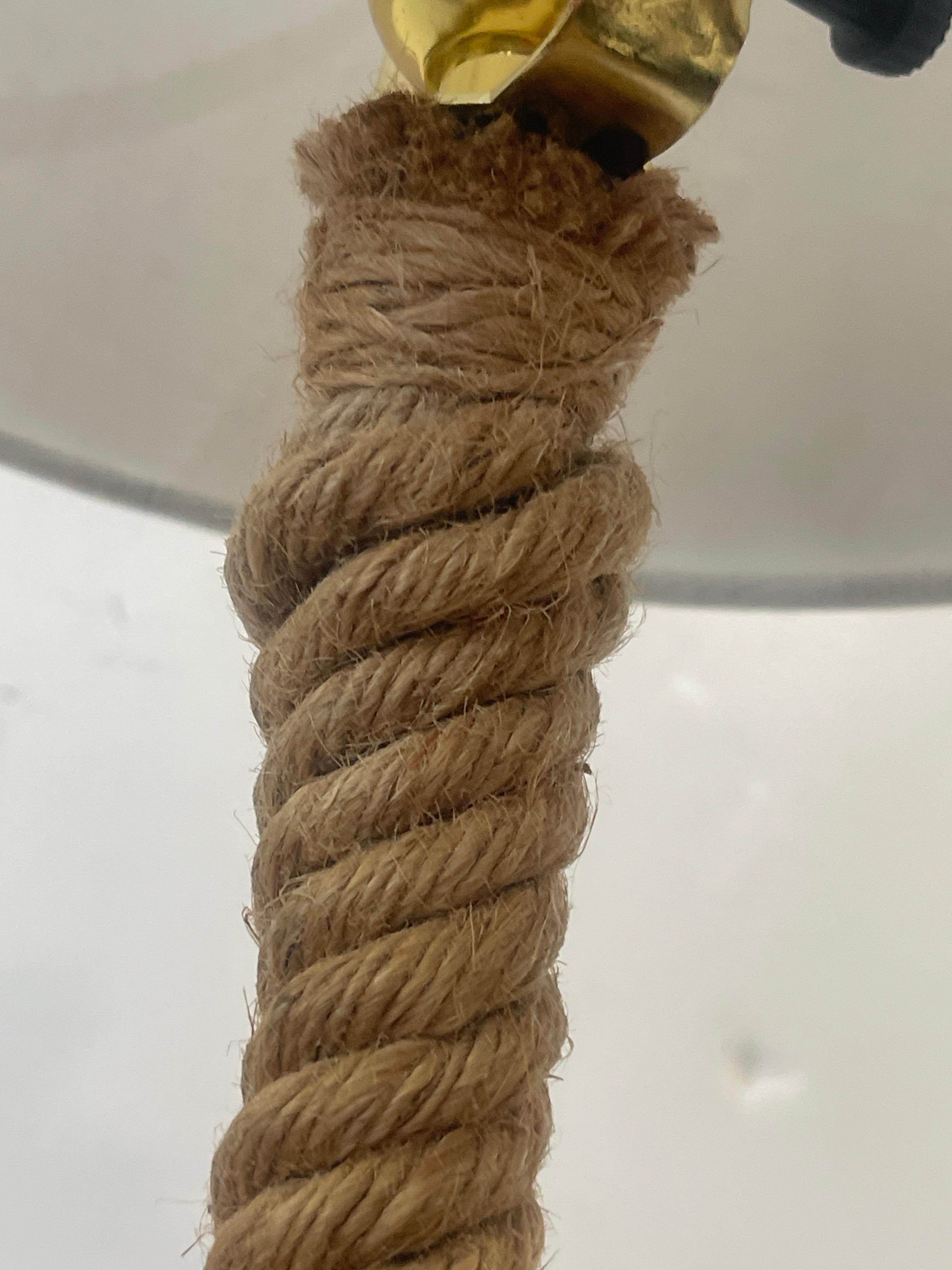 1960s,  Lámpara de mesa Rope de Audoux-Minet, Francia en venta 5