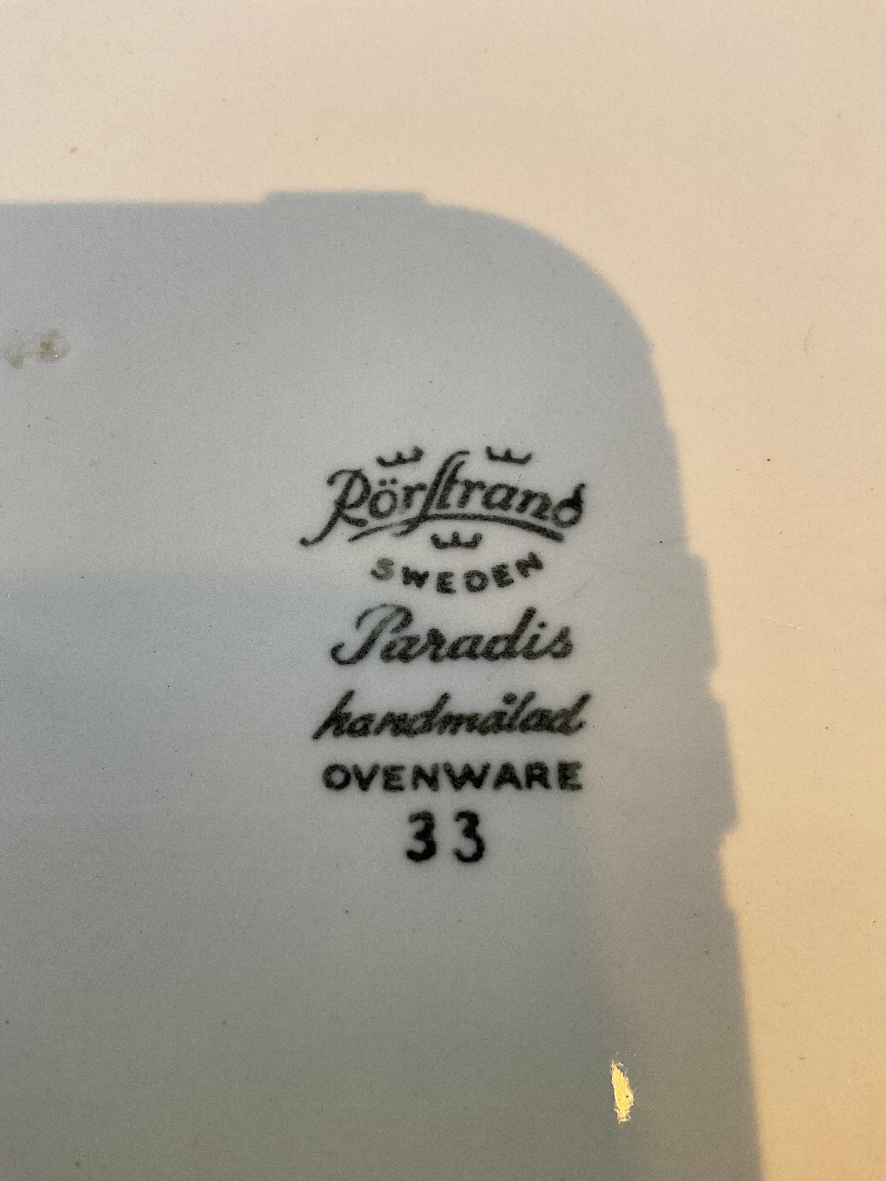 1960s Rorstrand  Chicken Ovenware  Platter For Sale 3