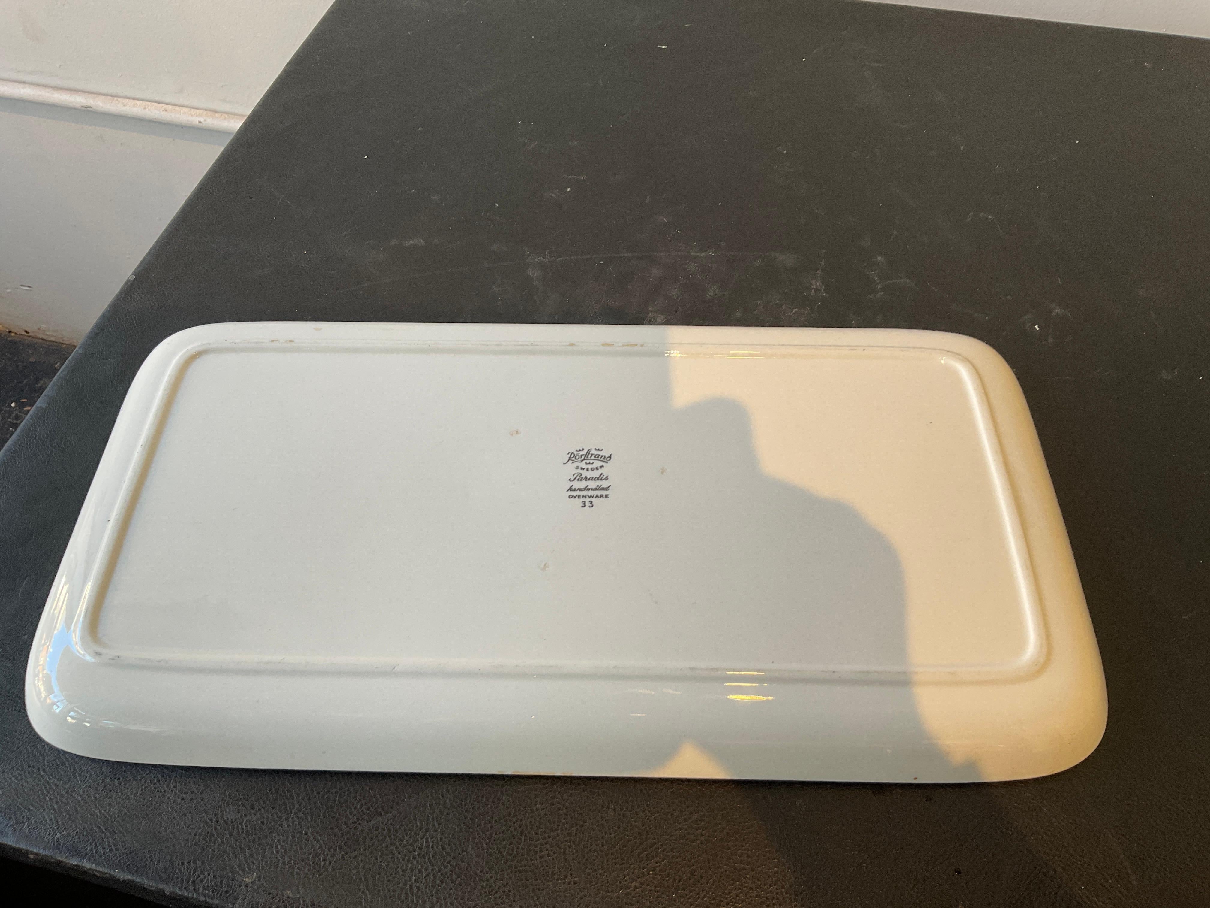 Años 60 Rorstrand  Horno para pollos  Plato en venta 4