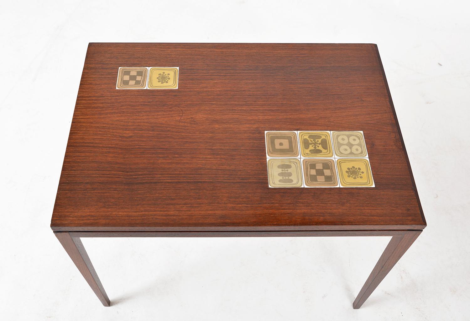 1960s Rosenthal Domus Nest Three Side Occasional Tables Tiles by Bjorn Wiinblad 2