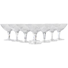 1960s Rosenthal Parisian Spring Glass Coupes, Set of 8