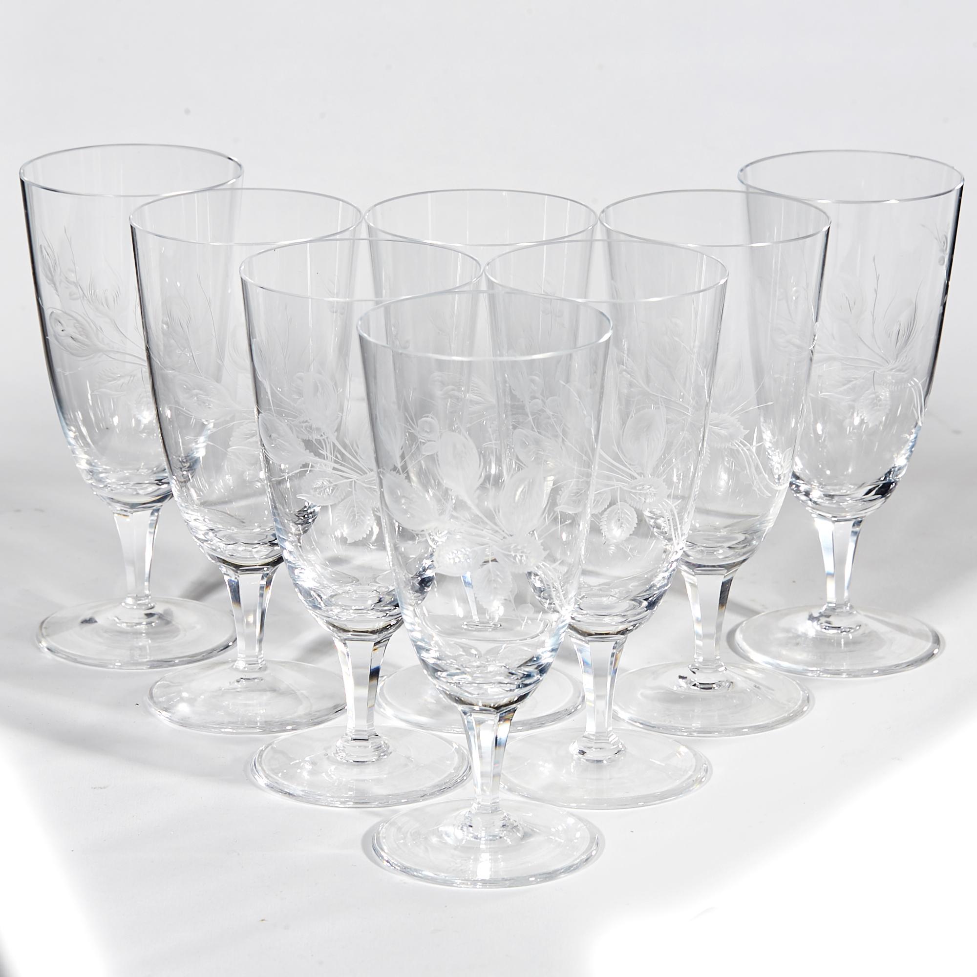 Vintage set of 8 Rosenthal Glass 