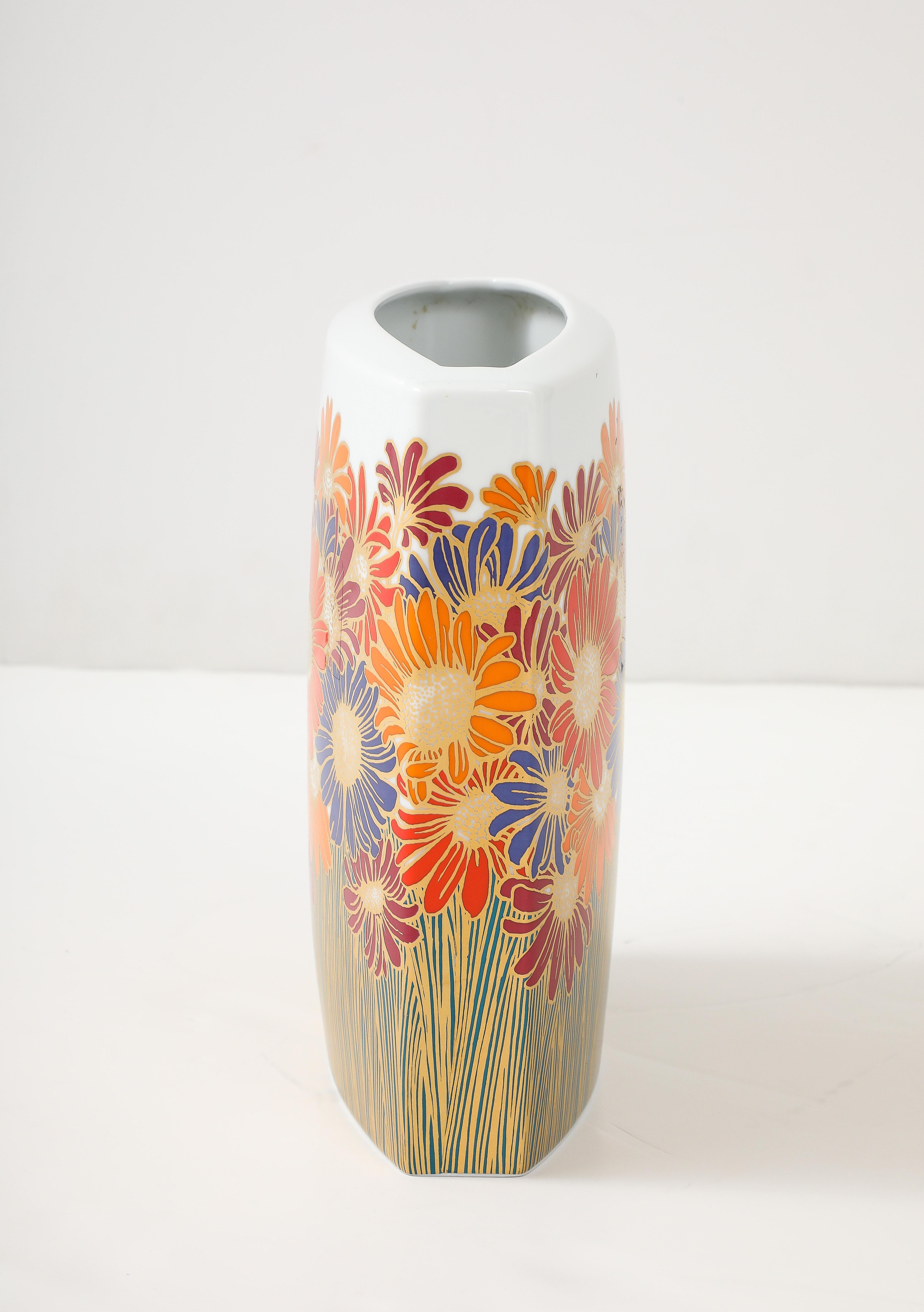 Rosenthal Blumenvase aus Porzellan, 1960er Jahre (Mitte des 20. Jahrhunderts) im Angebot