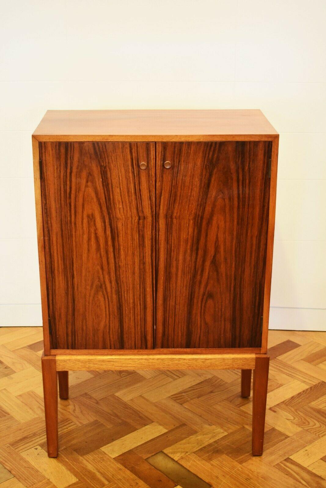 Danish 1960s Rosewood and Walnut Record Cabinet