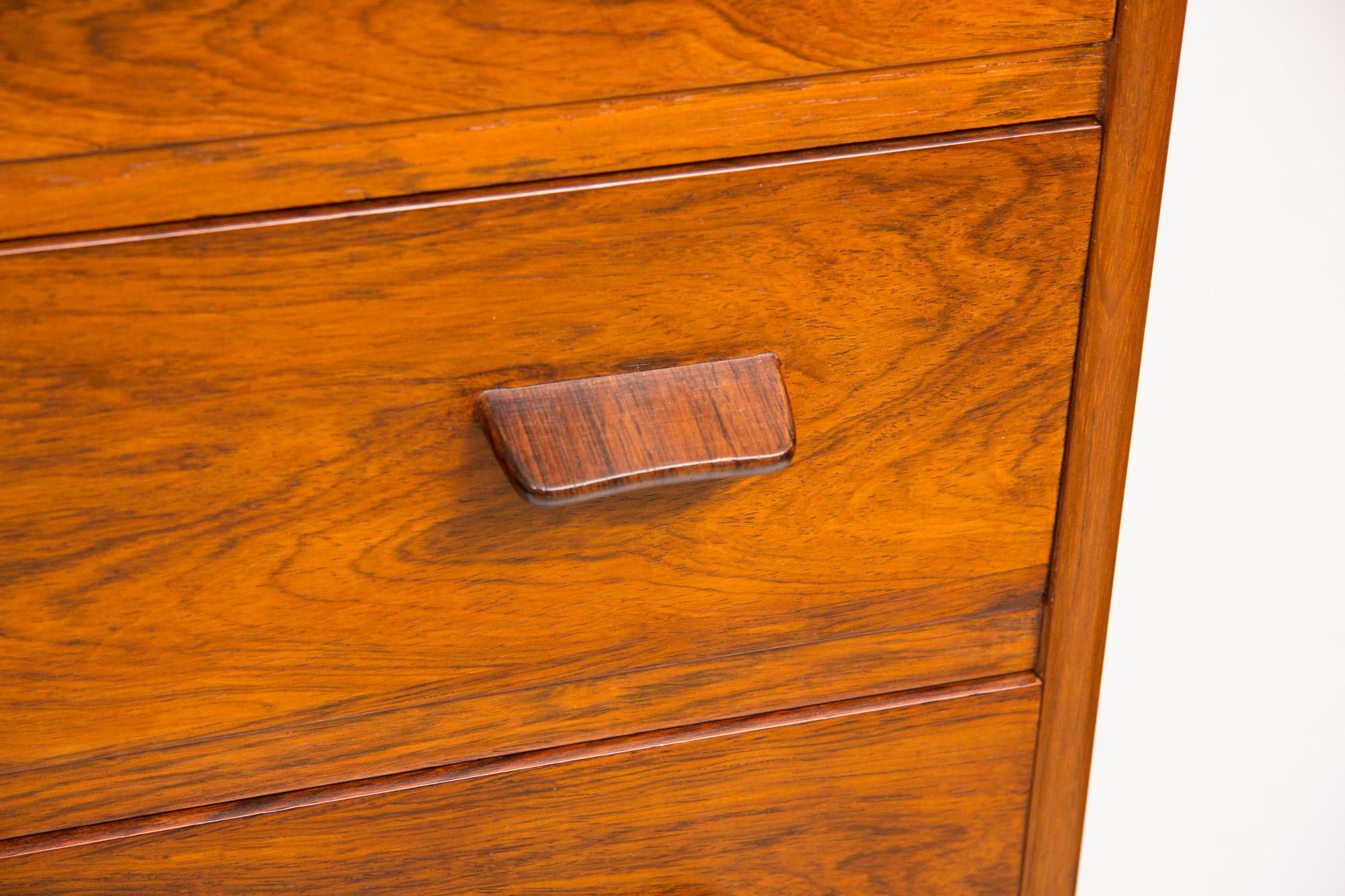 Mid-Century Modern 1960s Rosewood Danish Chest of Drawers by Poul Volther