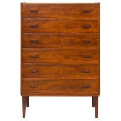 1960s Rosewood Danish Chest of Drawers by Poul Volther