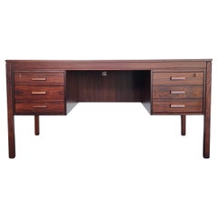 1960s Rosewood Desk with Checkered Top by PS Heggen of Norway