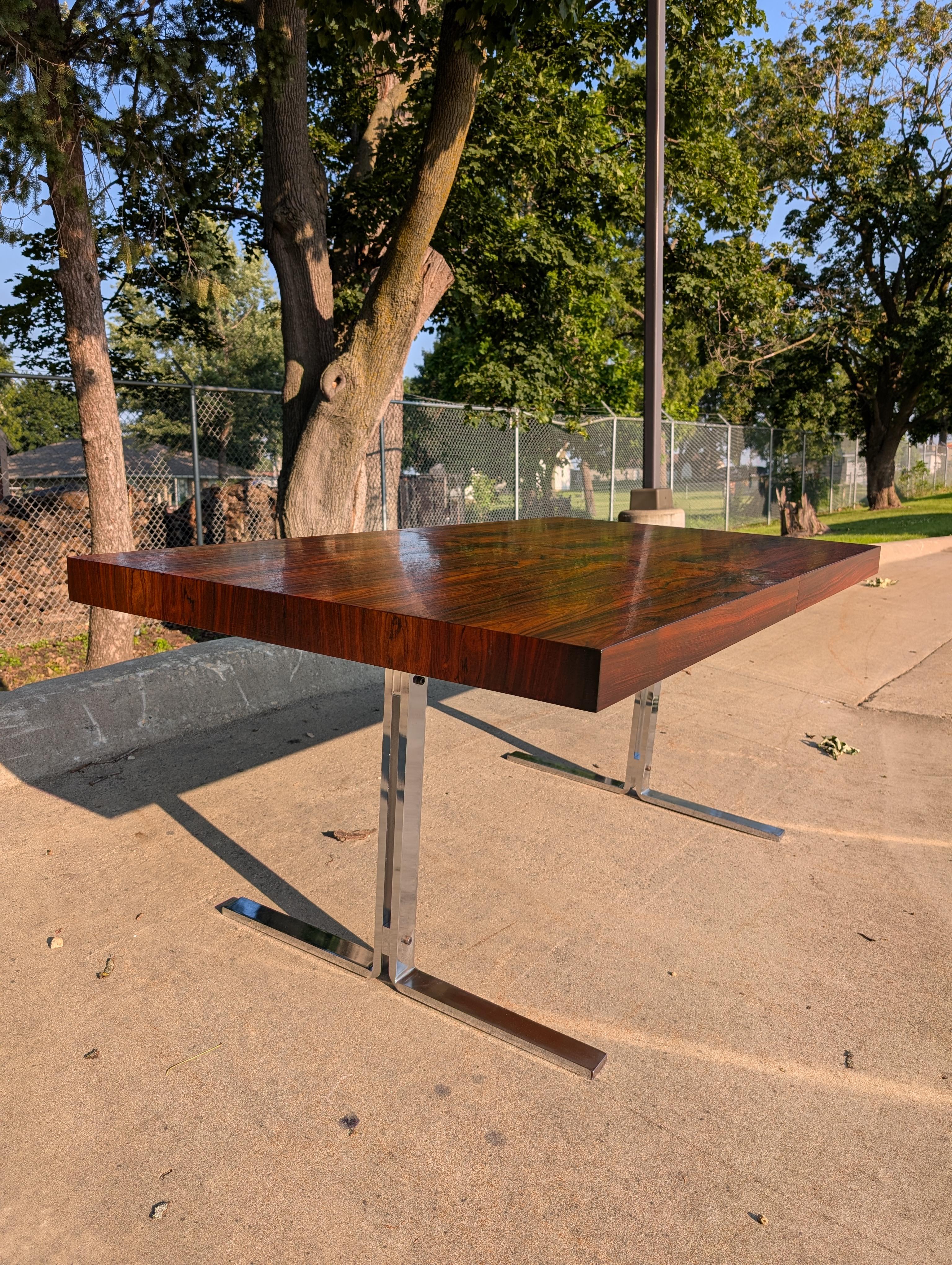 Table de salle à manger en palissandre des années 1960 par Poul Norreklit pour Georg Petersens en vente 3