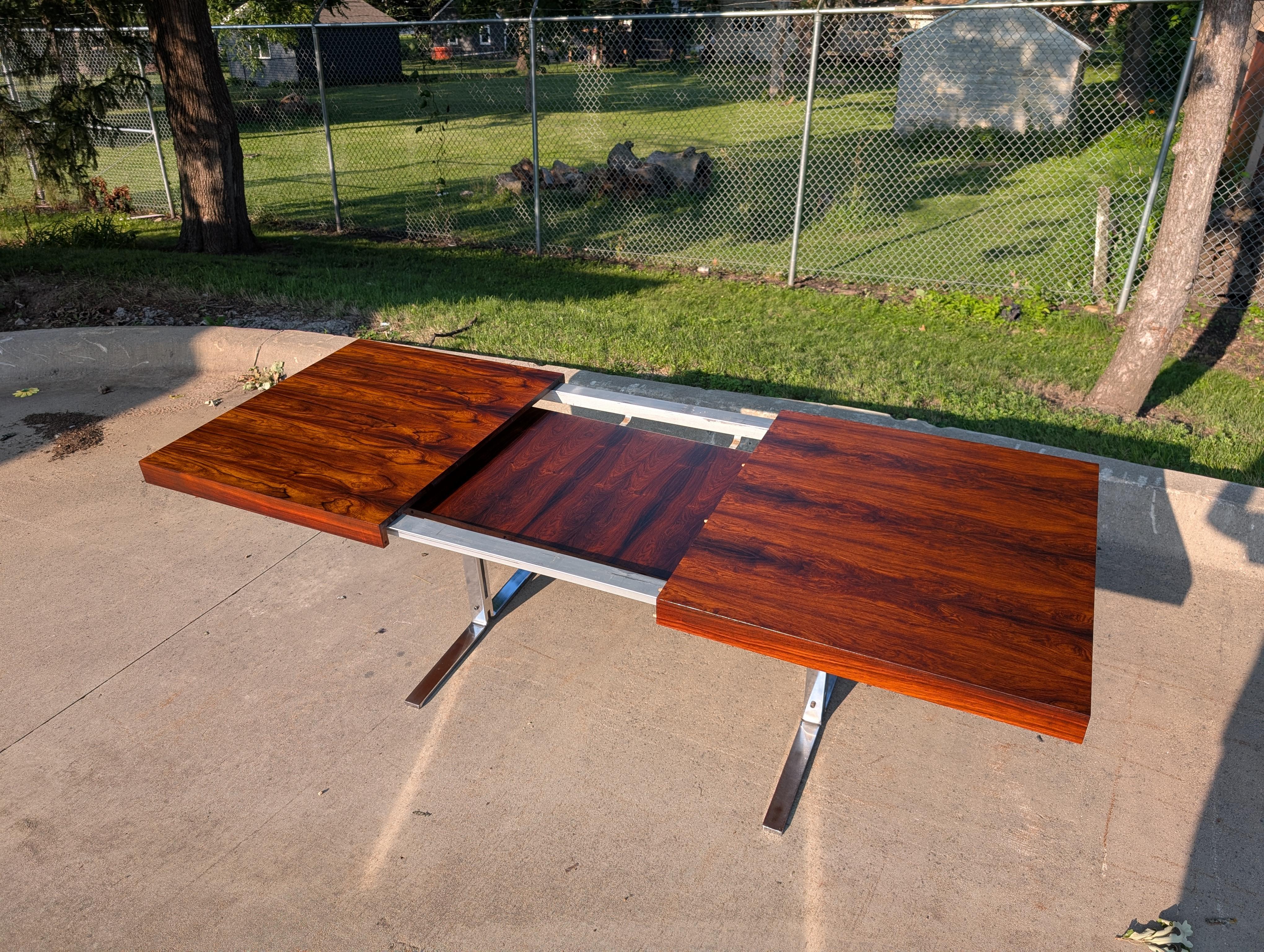 Table de salle à manger en palissandre des années 1960 par Poul Norreklit pour Georg Petersens en vente 4
