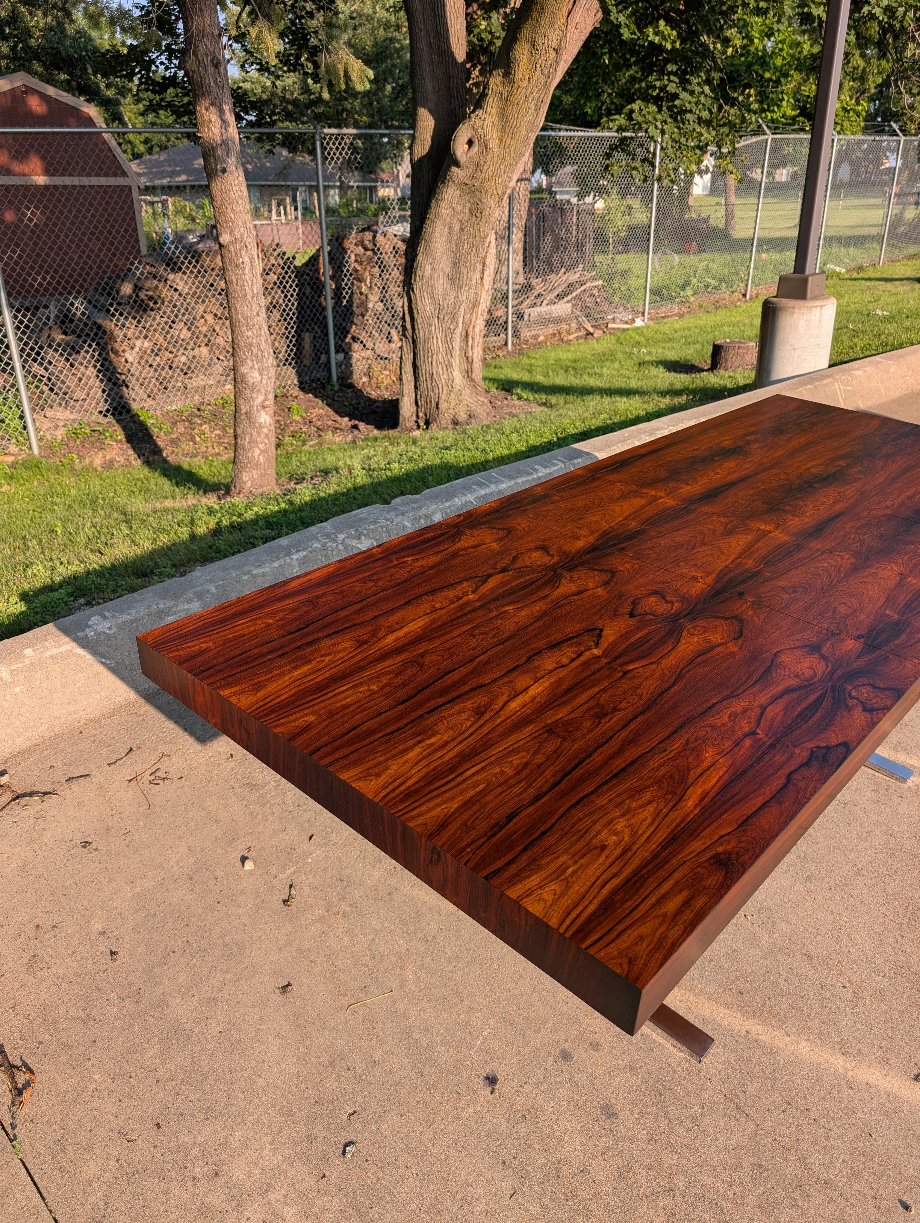 Table de salle à manger en palissandre des années 1960 par Poul Norreklit pour Georg Petersens en vente 9