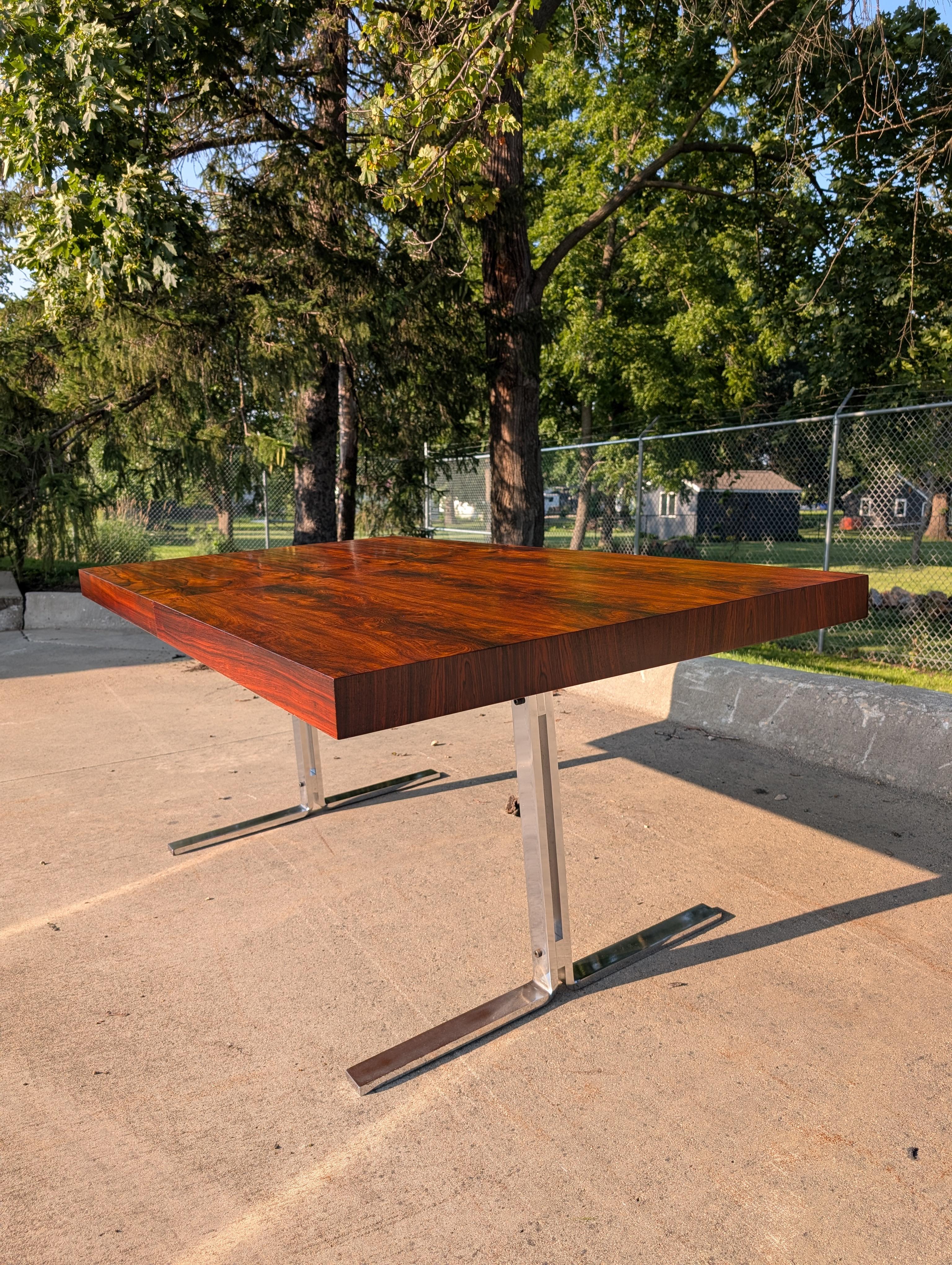 Milieu du XXe siècle Table de salle à manger en palissandre des années 1960 par Poul Norreklit pour Georg Petersens en vente